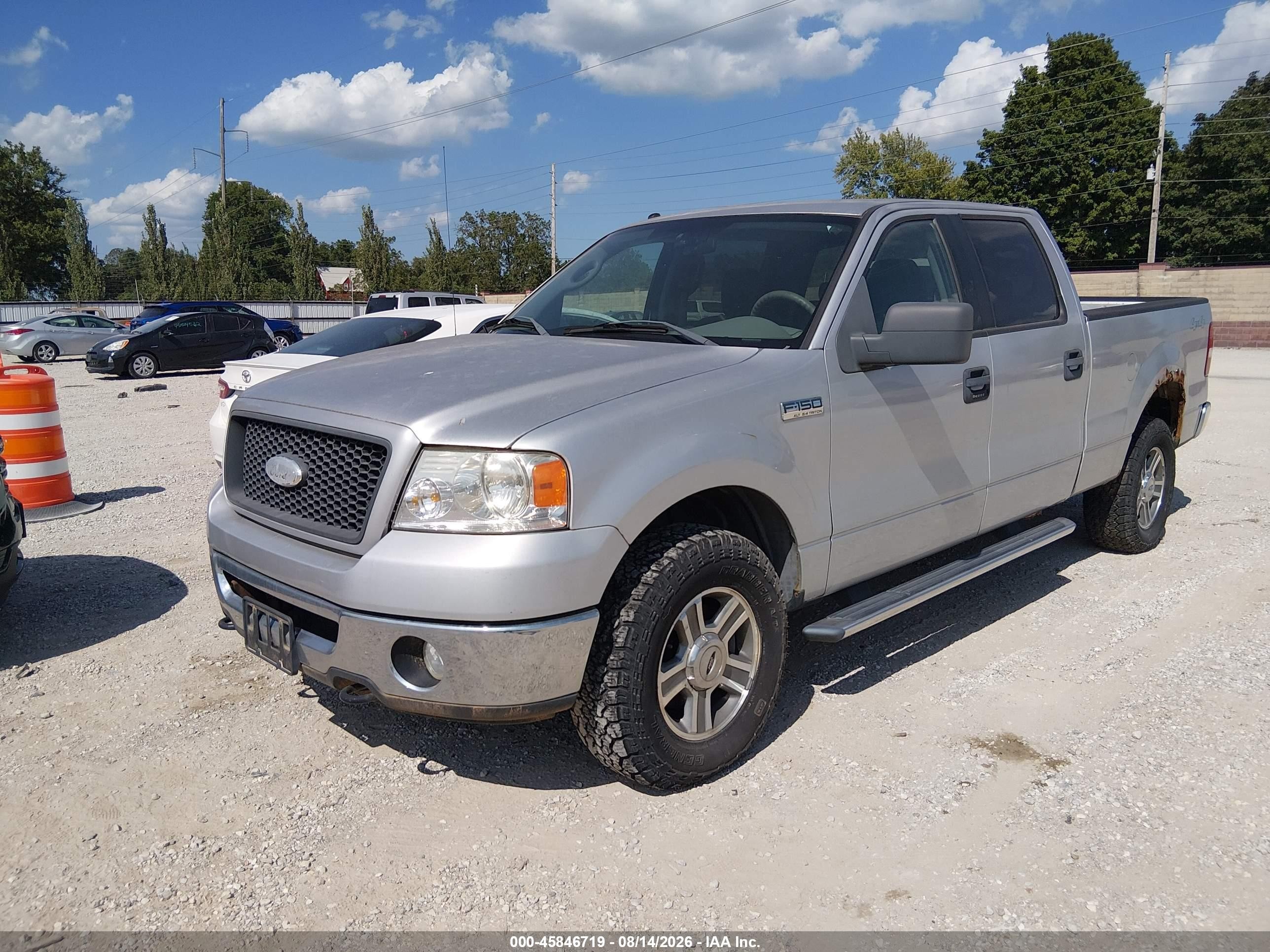 2006 Ford F-150 Fx4/lariat/xlt Gray vin: 1FTPW14V66FB77893