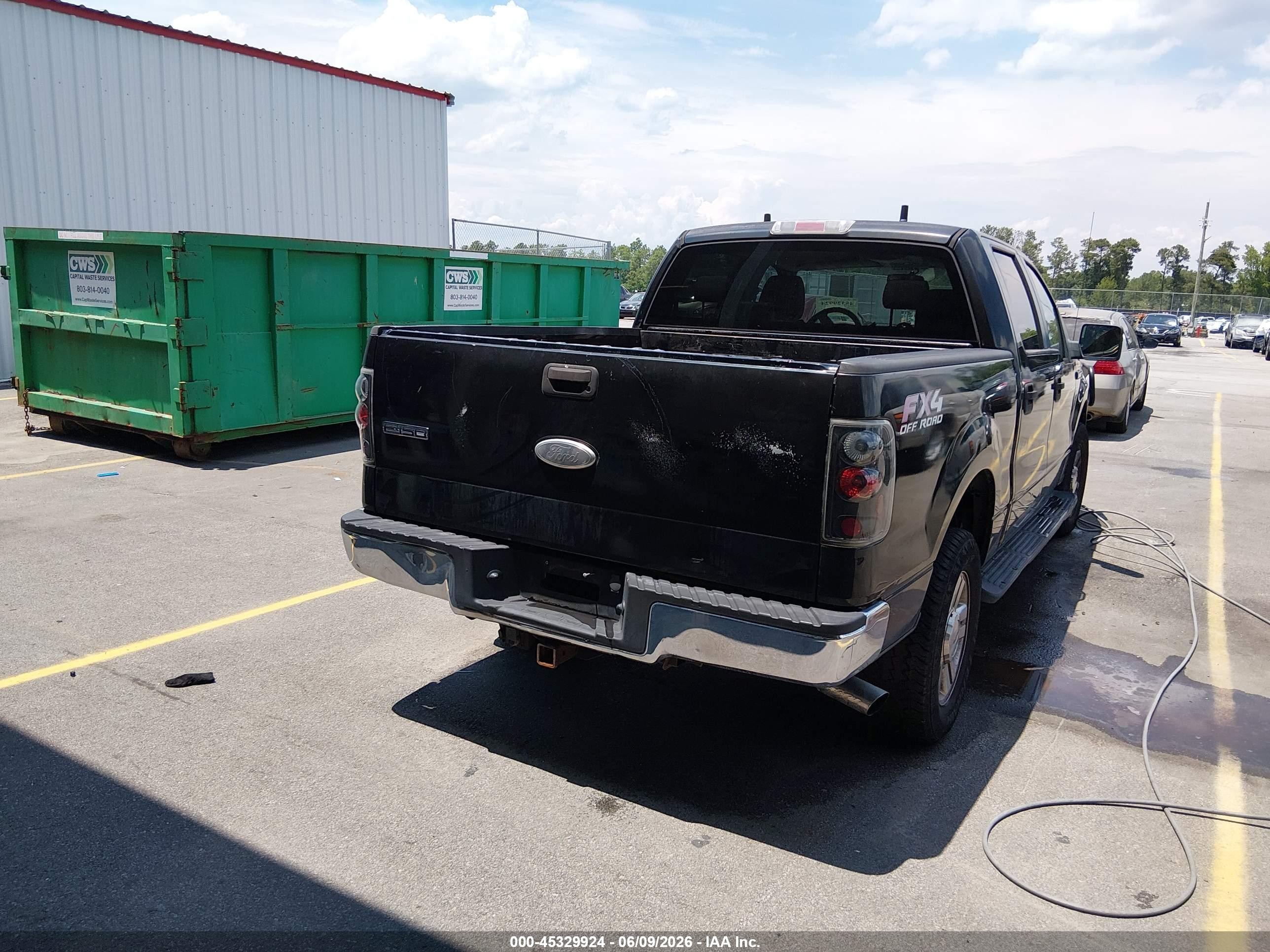 2007 Ford F-150 Fx4/lariat/xlt Black vin: 1FTPW14V67FA48991