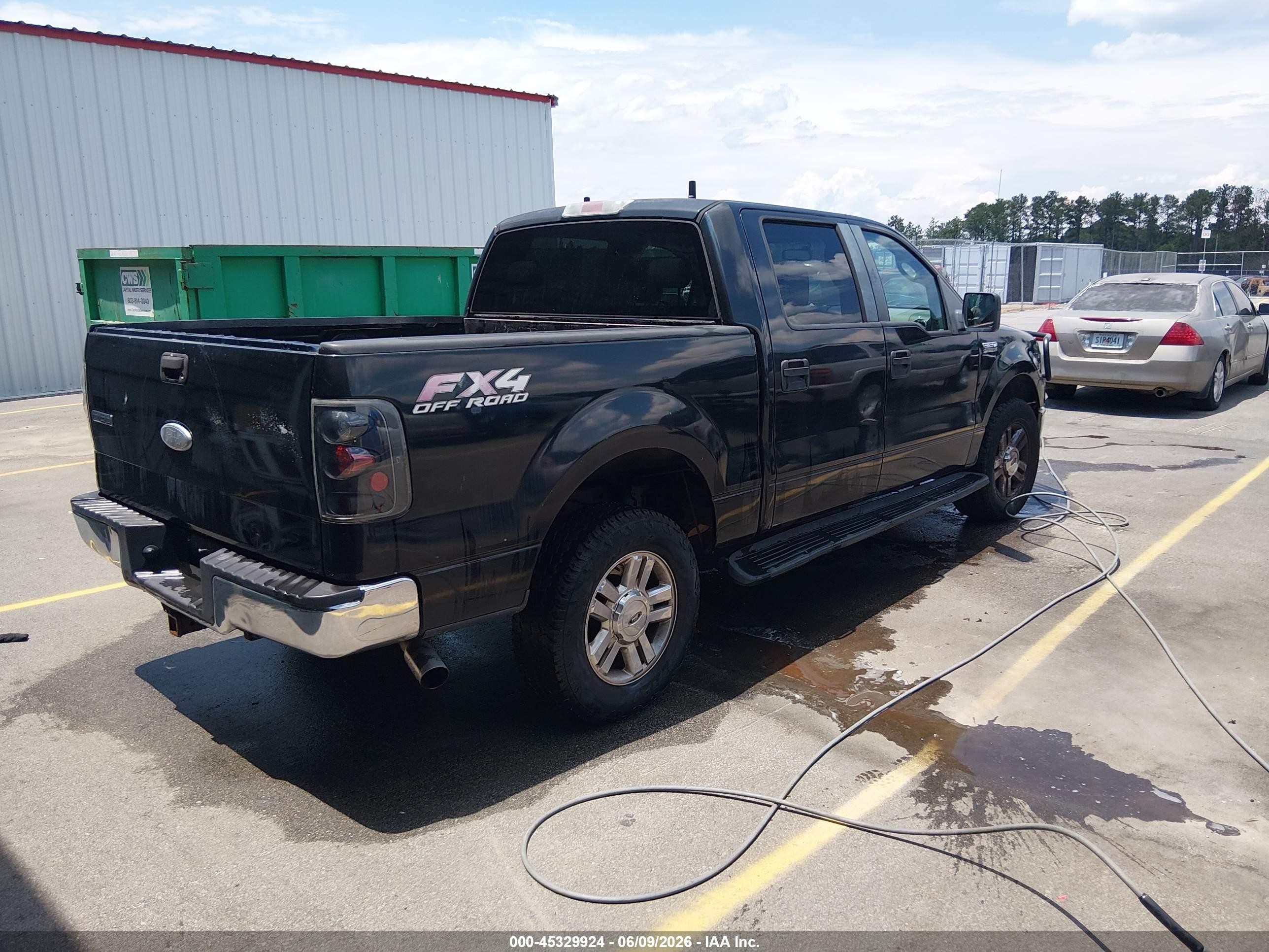 2007 Ford F-150 Fx4/lariat/xlt Black vin: 1FTPW14V67FA48991