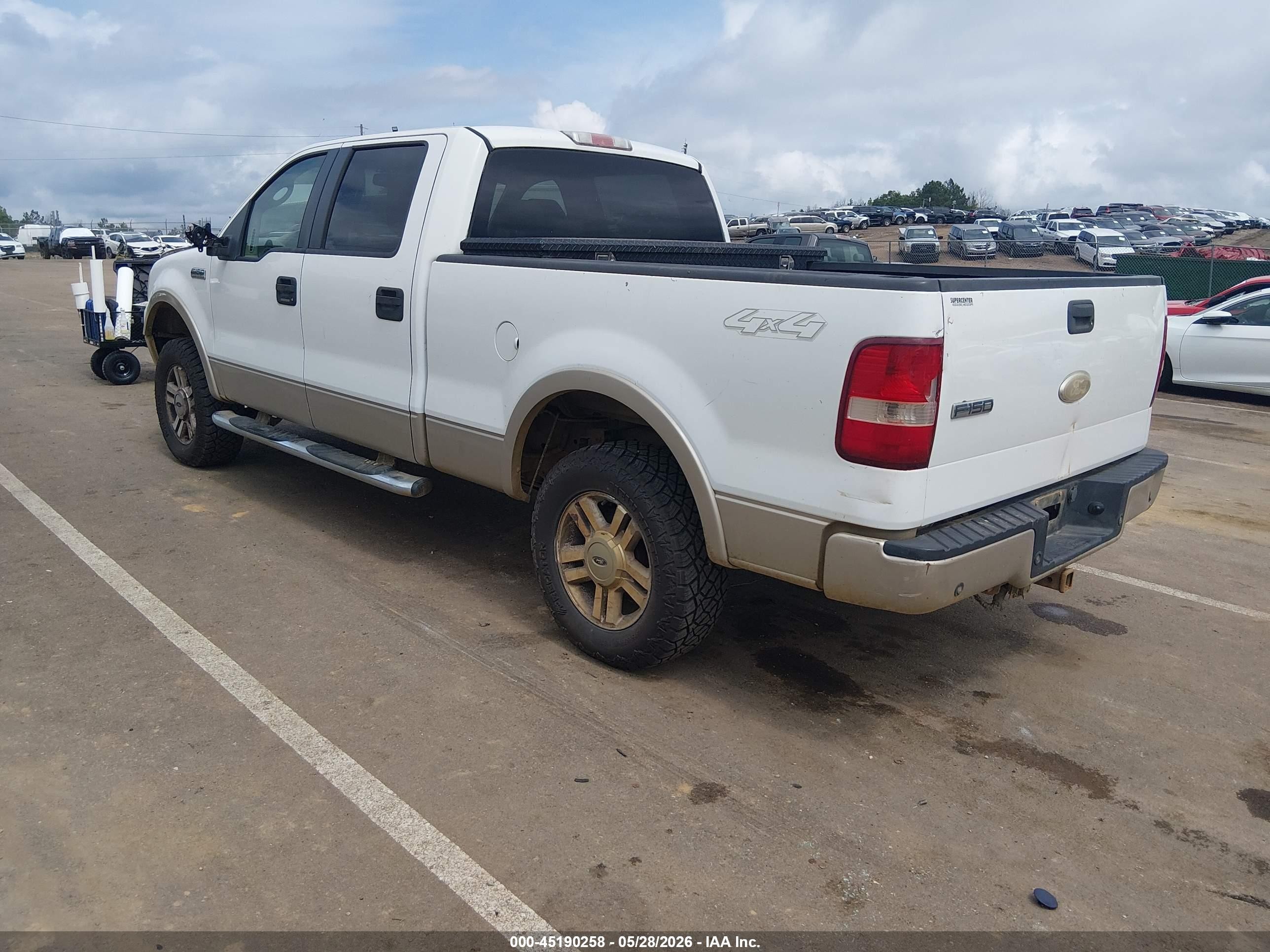 2007 Ford F-150 Fx4/lariat/xlt White vin: 1FTPW14V67FA58811