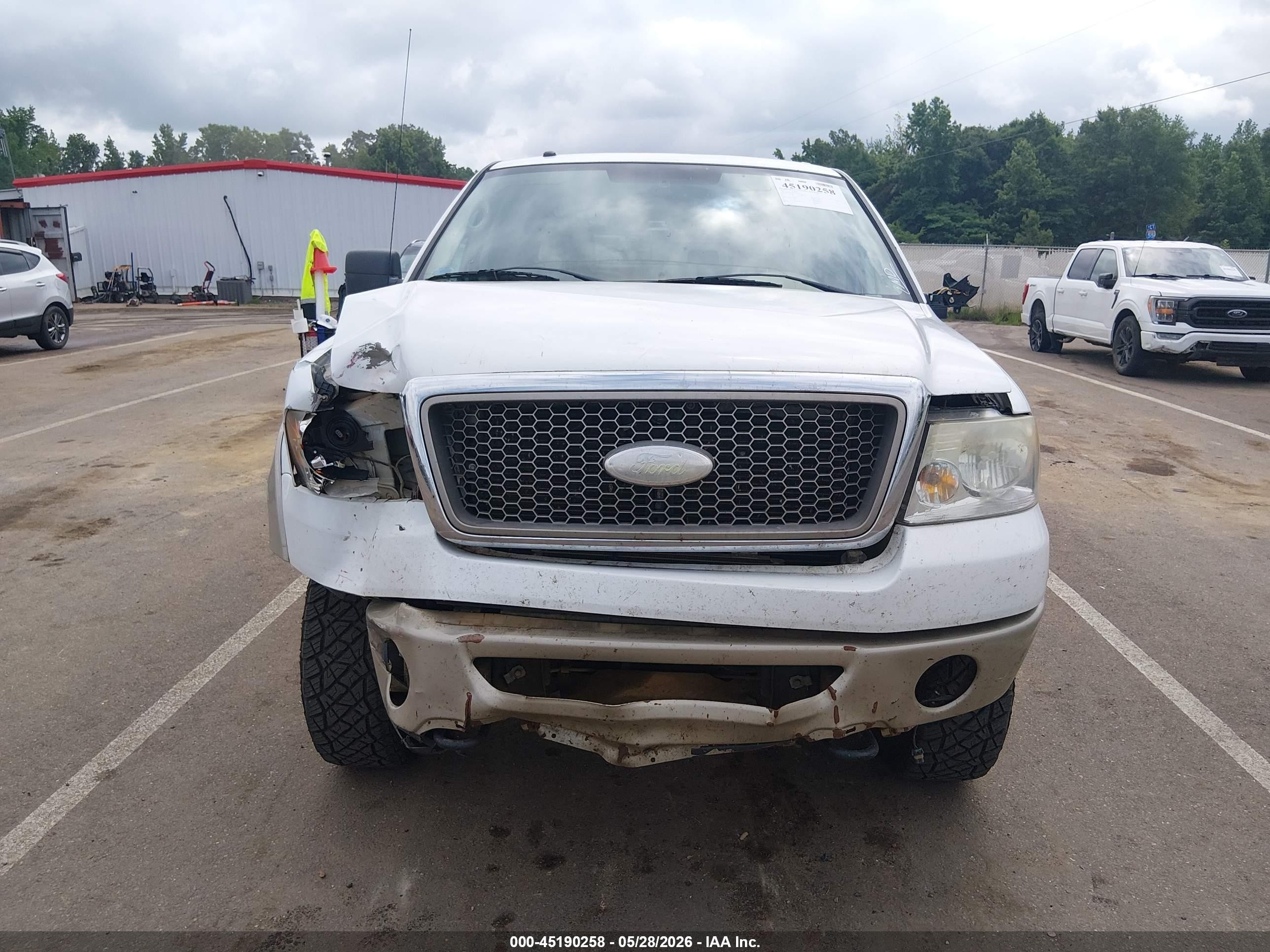 2007 Ford F-150 Fx4/lariat/xlt White vin: 1FTPW14V67FA58811