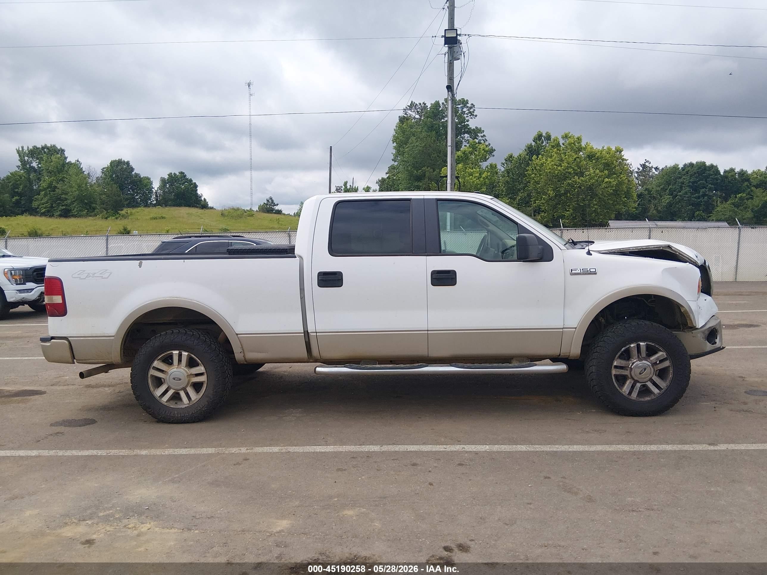2007 Ford F-150 Fx4/lariat/xlt White vin: 1FTPW14V67FA58811