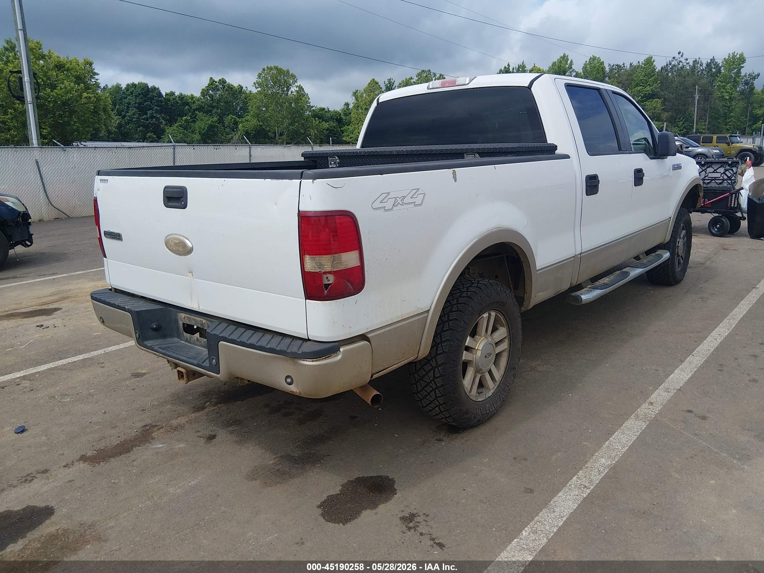 2007 Ford F-150 Fx4/lariat/xlt White vin: 1FTPW14V67FA58811