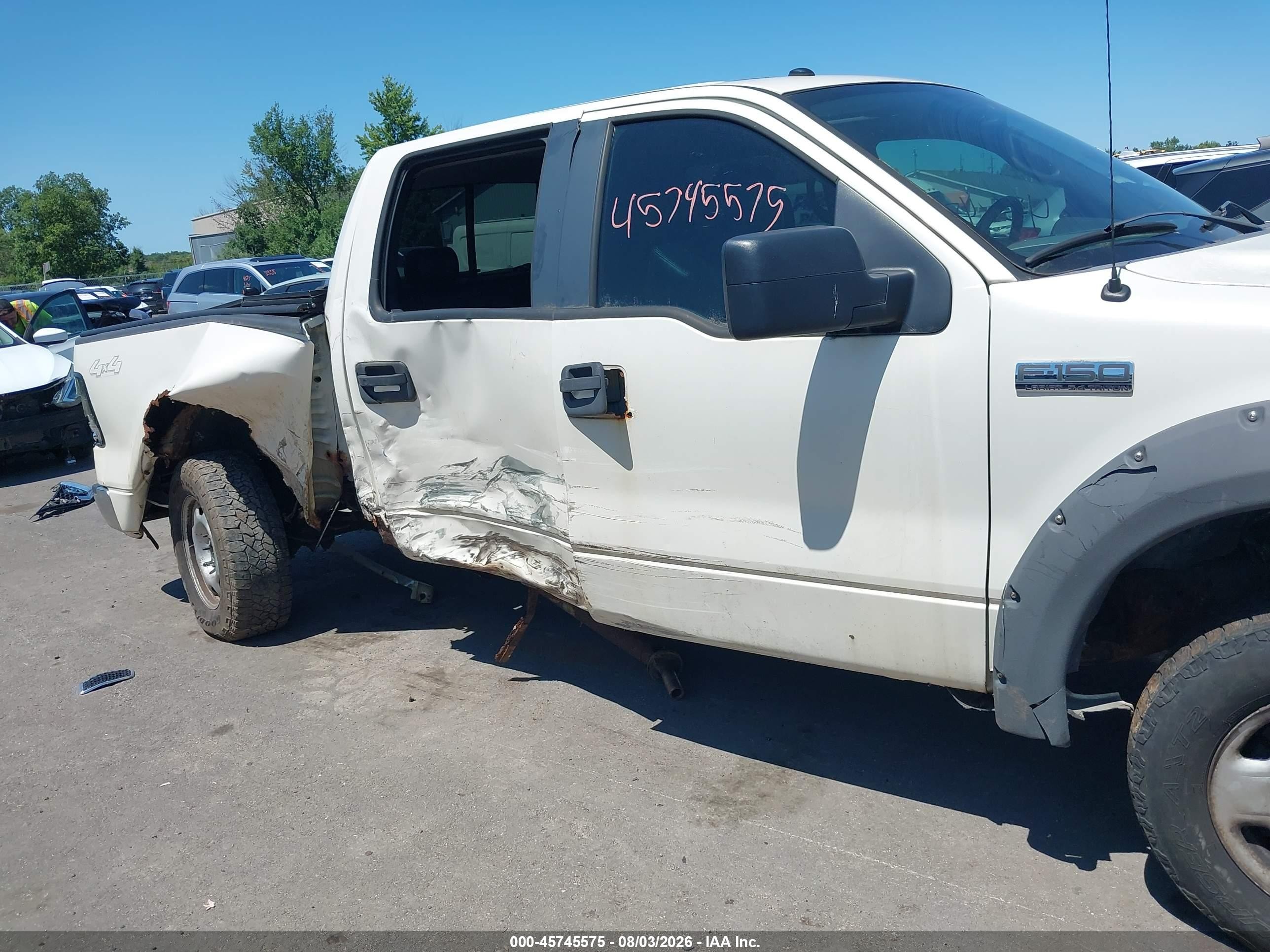 2007 Ford F-150 Fx4/lariat/xlt White vin: 1FTPW14V67FA80338