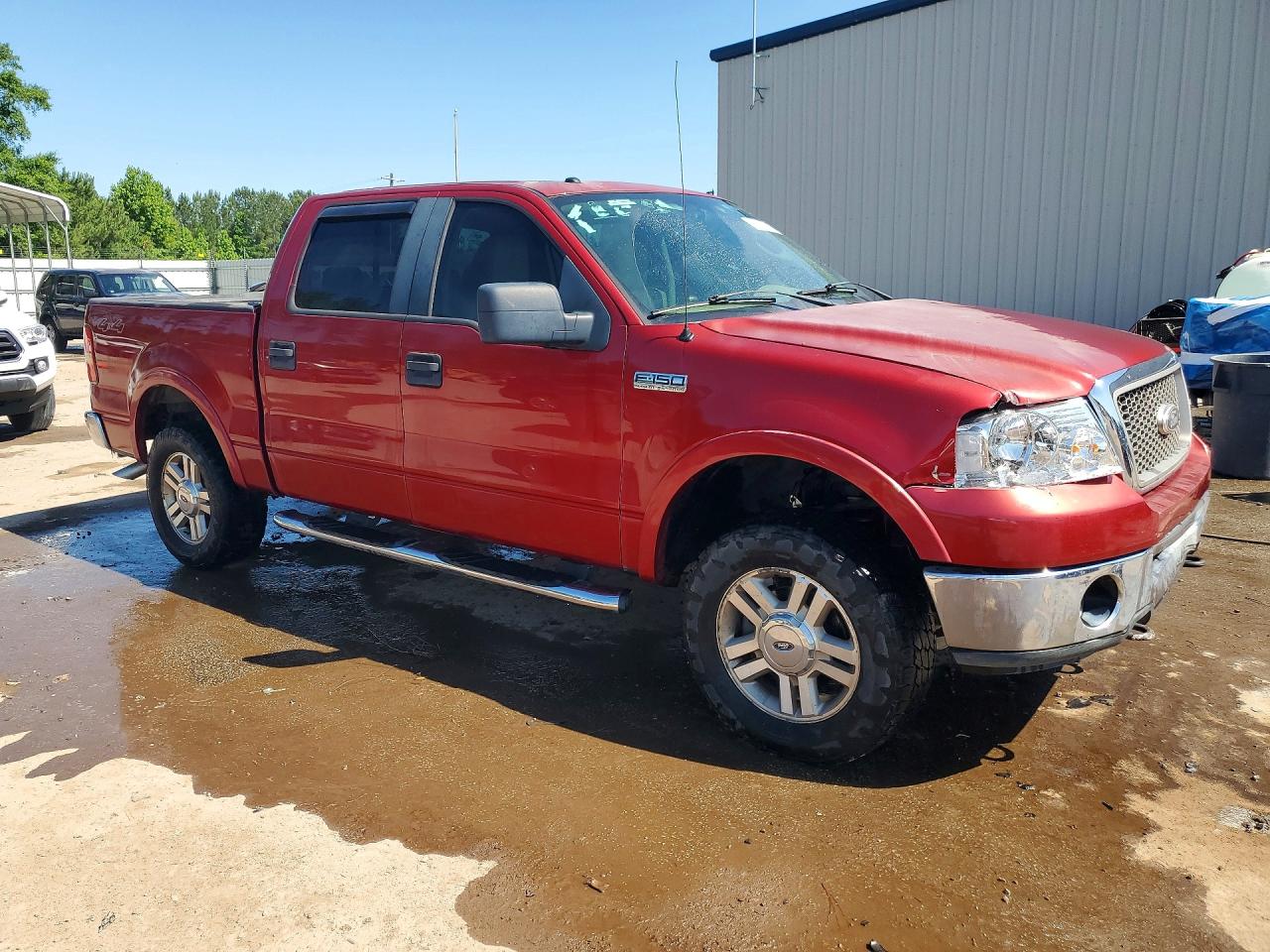 2007 Ford F150 Supercrew Burgundy vin: 1FTPW14V67KC95872