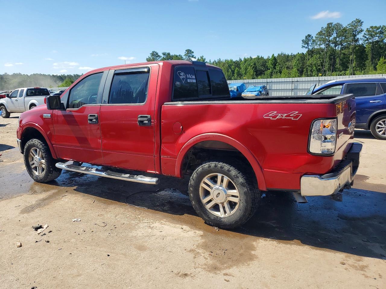 2007 Ford F150 Supercrew Burgundy vin: 1FTPW14V67KC95872