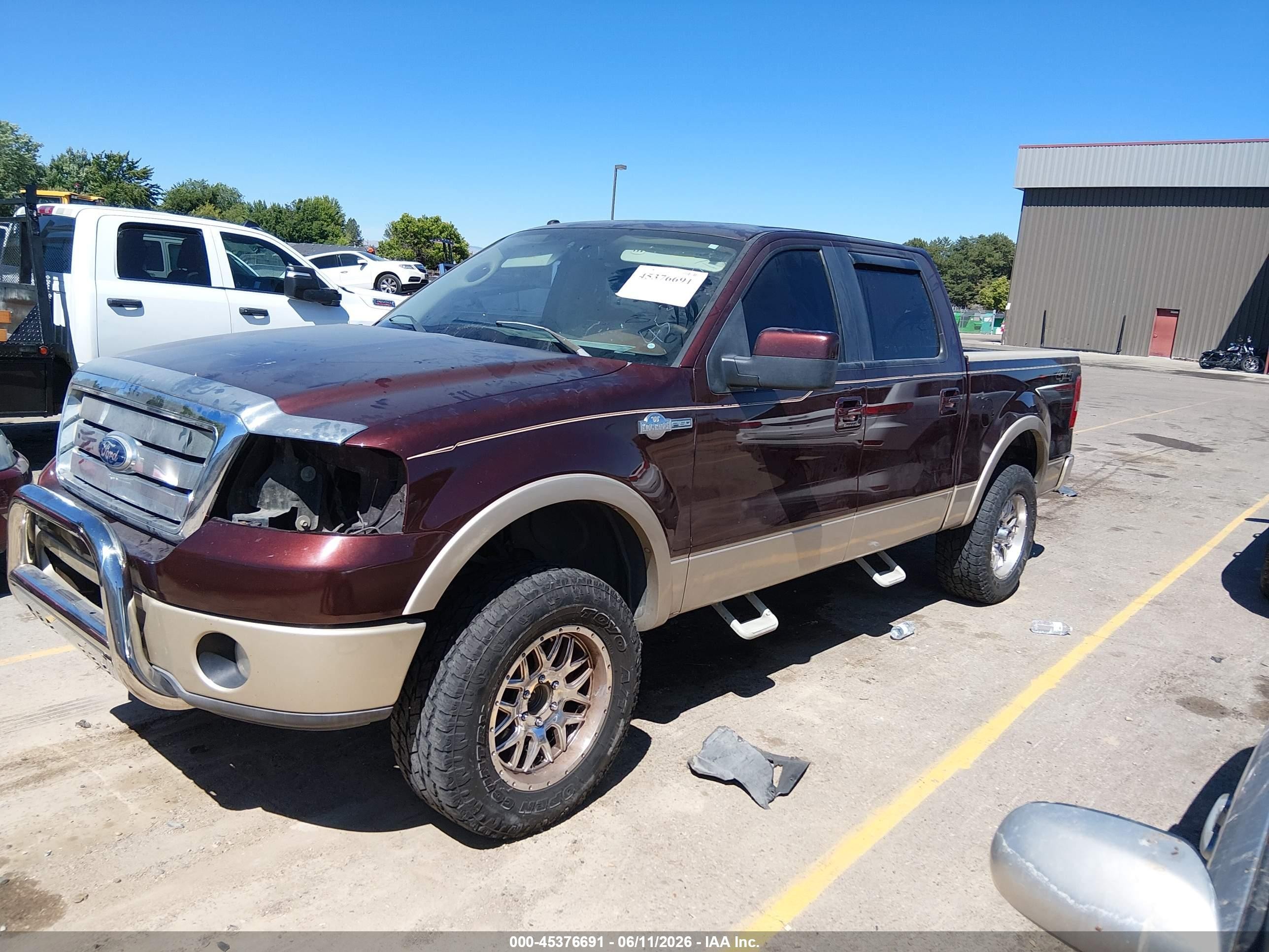 2008 Ford F-150 King Ranch Maroon vin: 1FTPW14V68KD11084