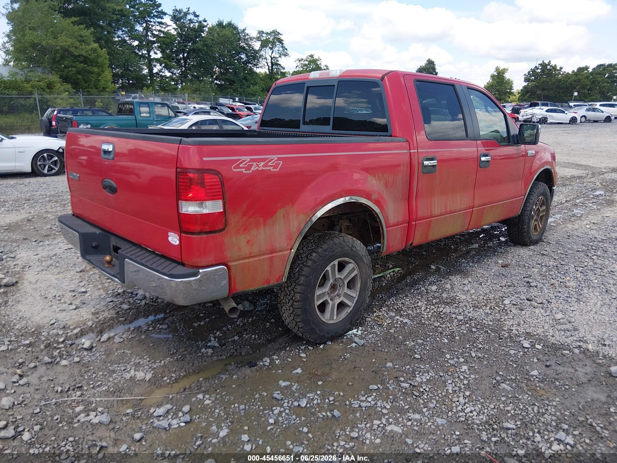 2008 Ford F-150 60th Anniversary/fx4/king Ranch/lariat/xlt Red vin: 1FTPW14V68KE91022