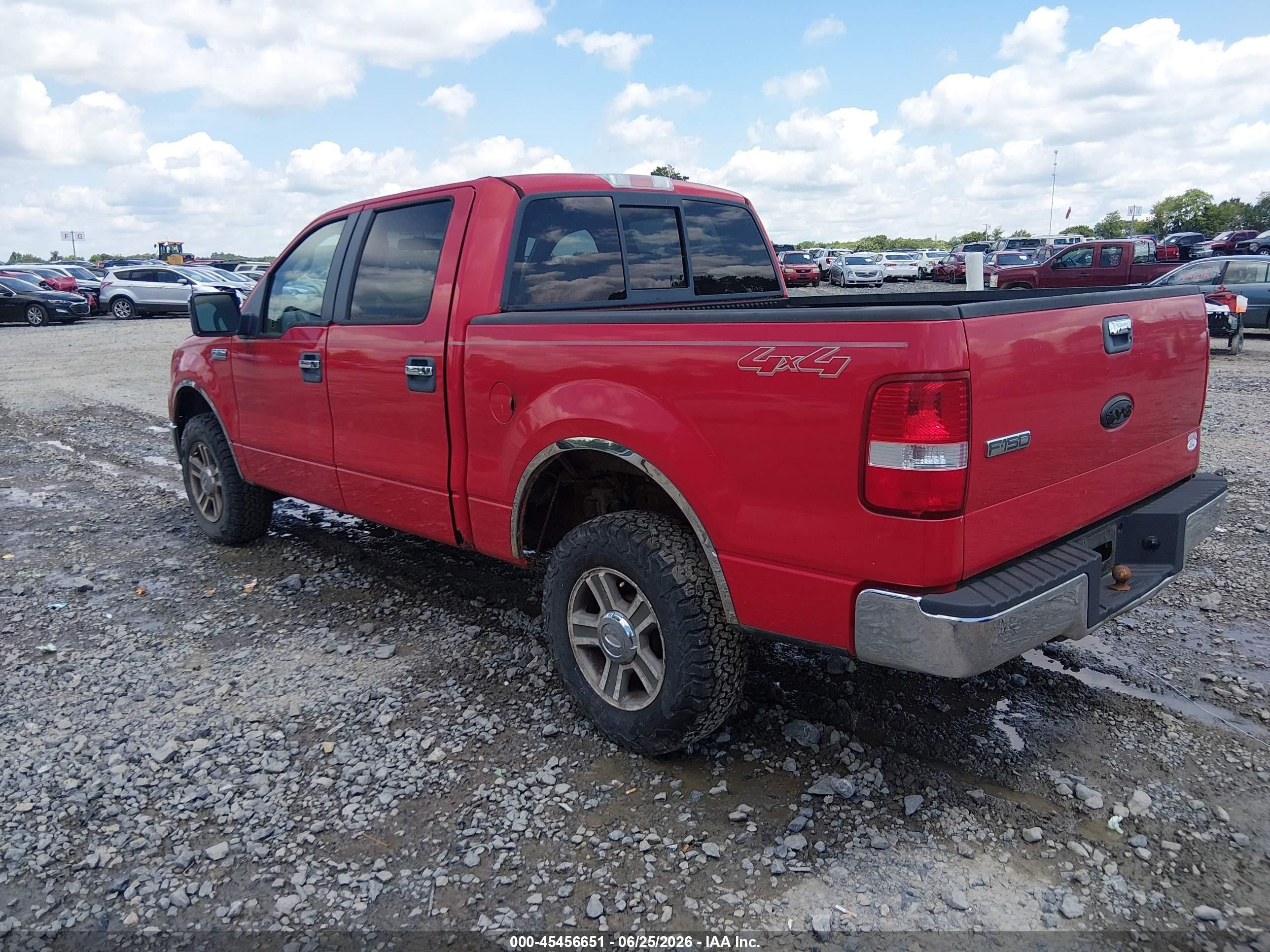 2008 Ford F-150 60th Anniversary/fx4/king Ranch/lariat/xlt Red vin: 1FTPW14V68KE91022