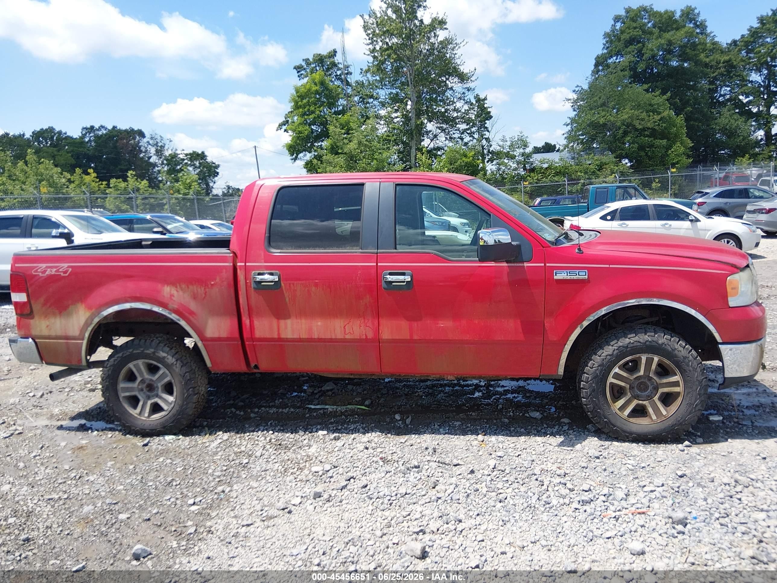 2008 Ford F-150 60th Anniversary/fx4/king Ranch/lariat/xlt Red vin: 1FTPW14V68KE91022