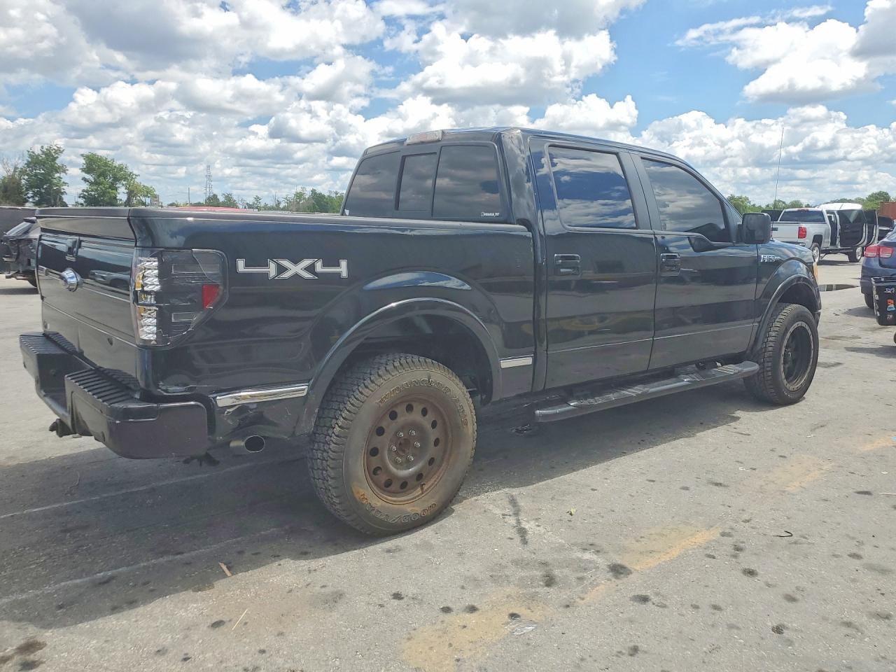 2009 Ford F150 Supercrew Black vin: 1FTPW14V69FA17341