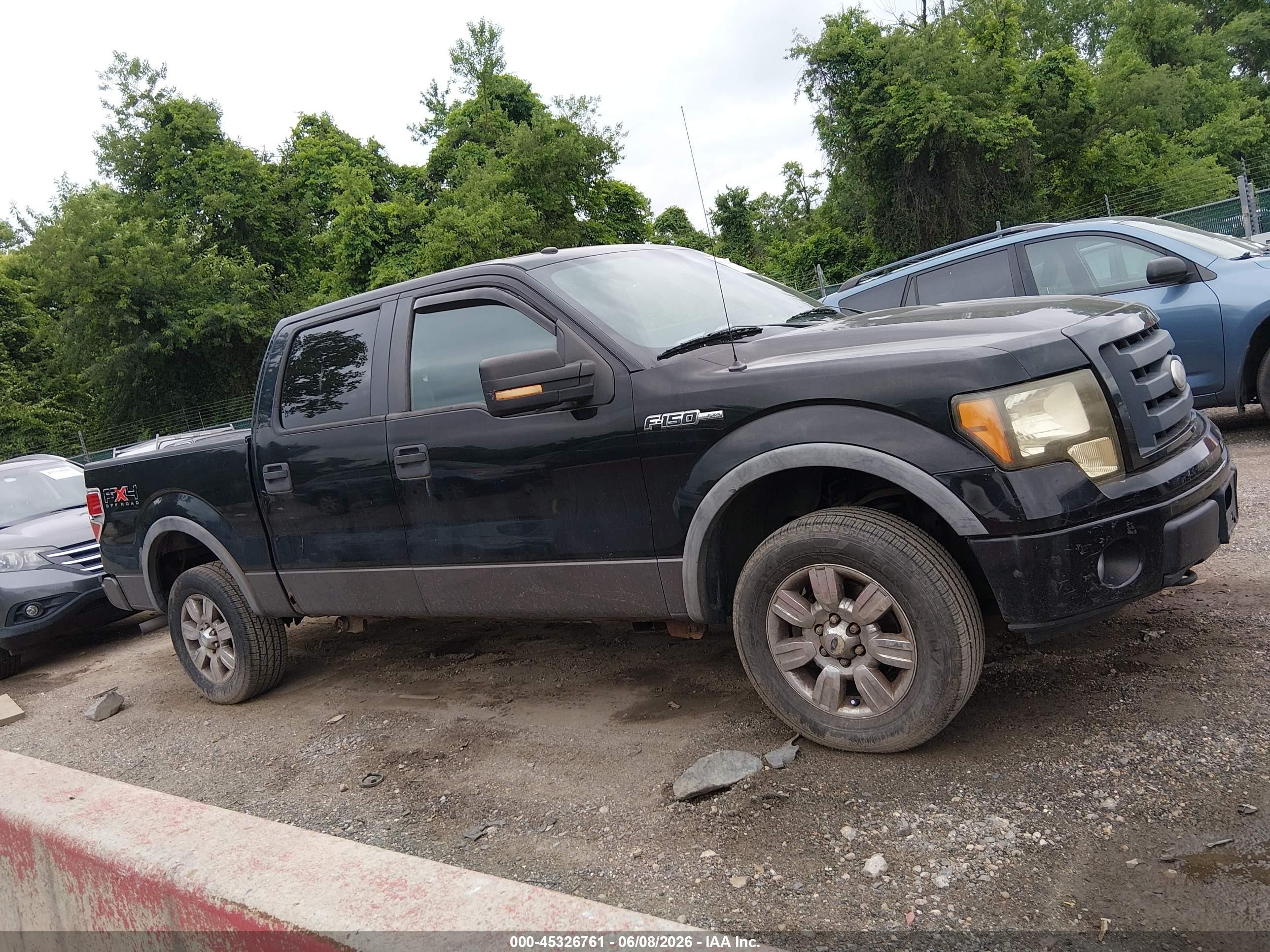 2009 Ford F-150 Fx4/king Ranch/lariat/platinum/xl/xlt Black vin: 1FTPW14V69FA42515