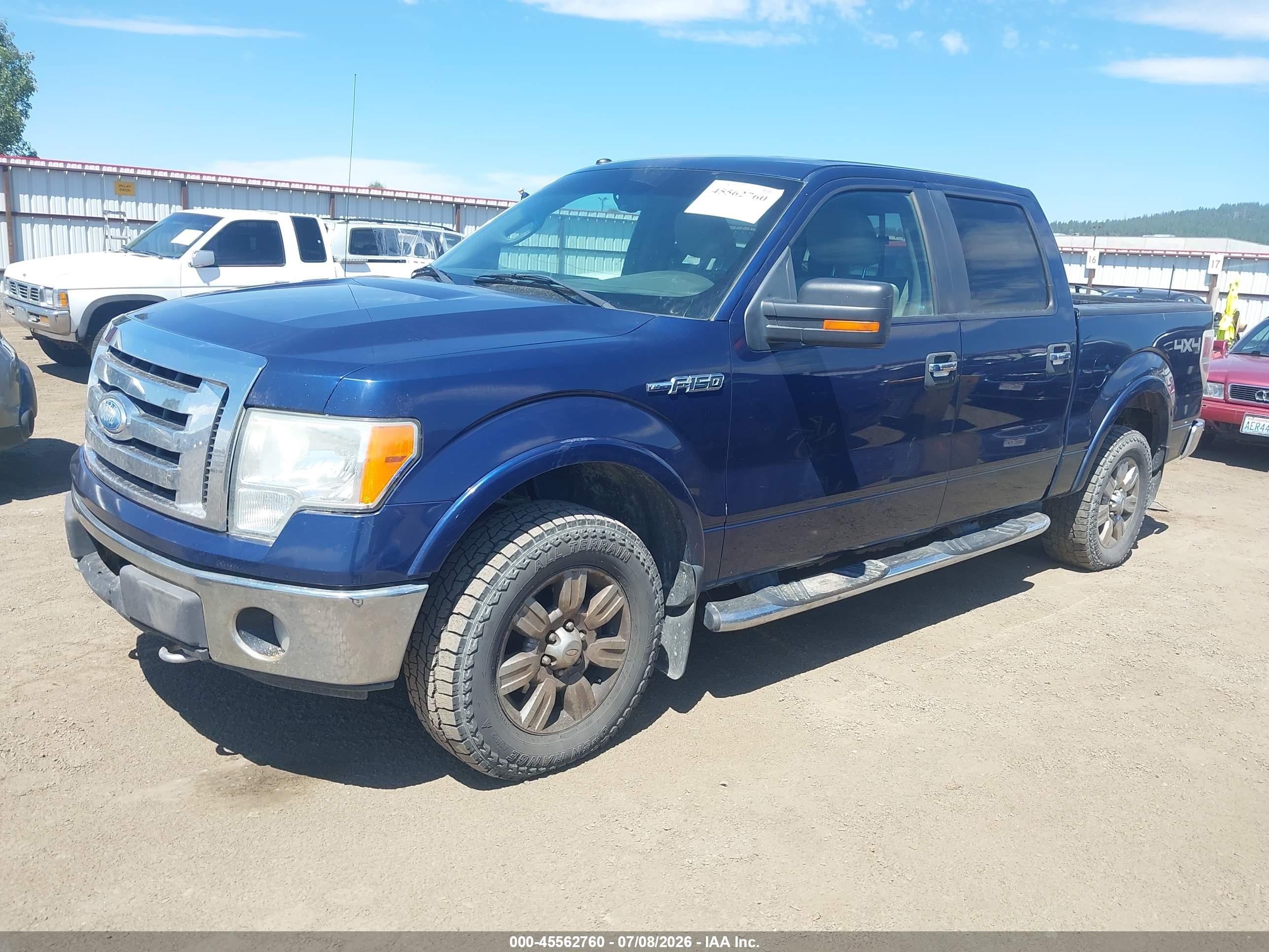 2009 Ford F-150 Fx4/king Ranch/lariat/platinum/xl/xlt Blue vin: 1FTPW14V69FA95358
