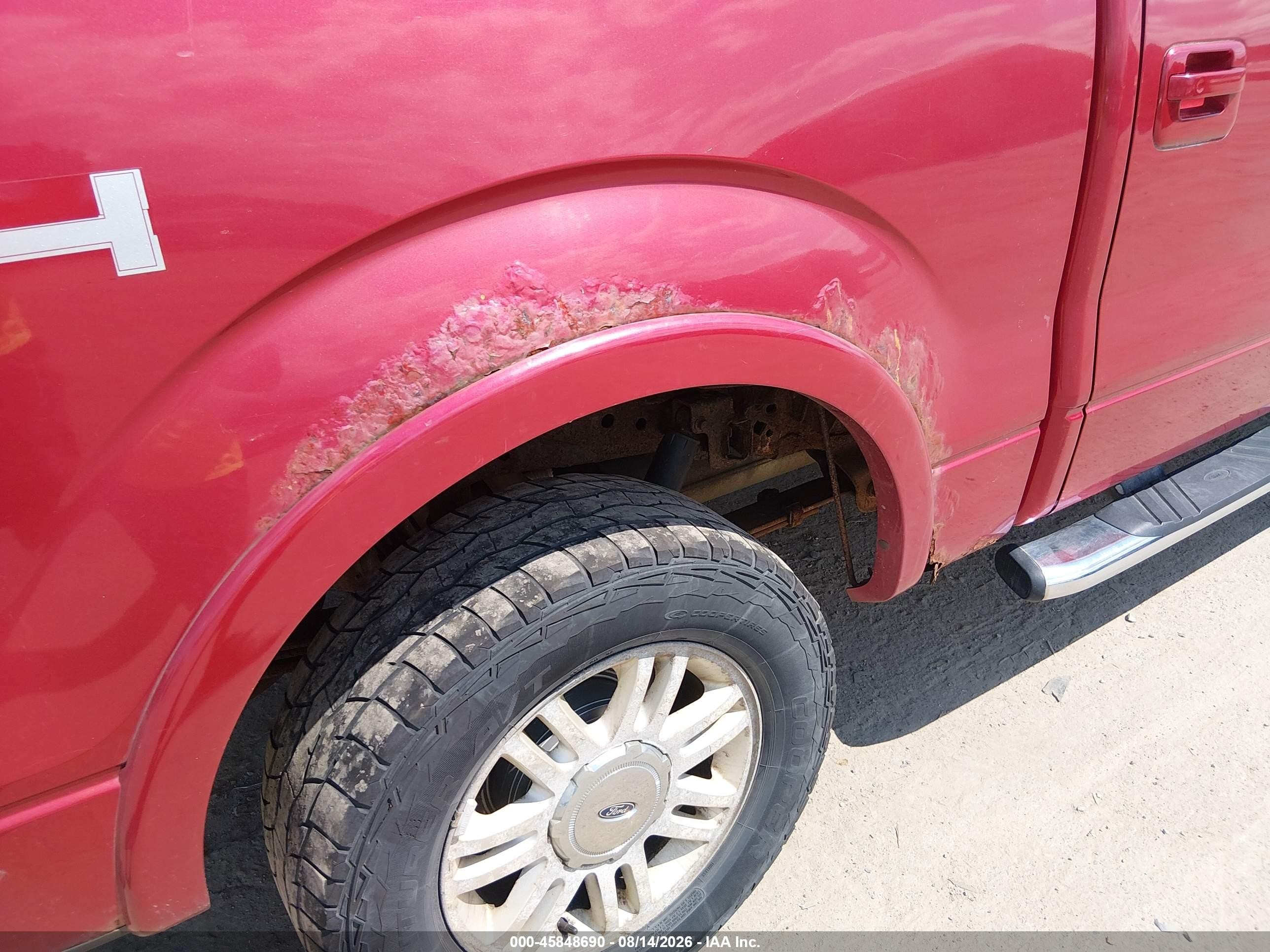 2009 Ford F-150 Fx4/king Ranch/lariat/platinum/xl/xlt Красный vin: 1FTPW14V69FB01806