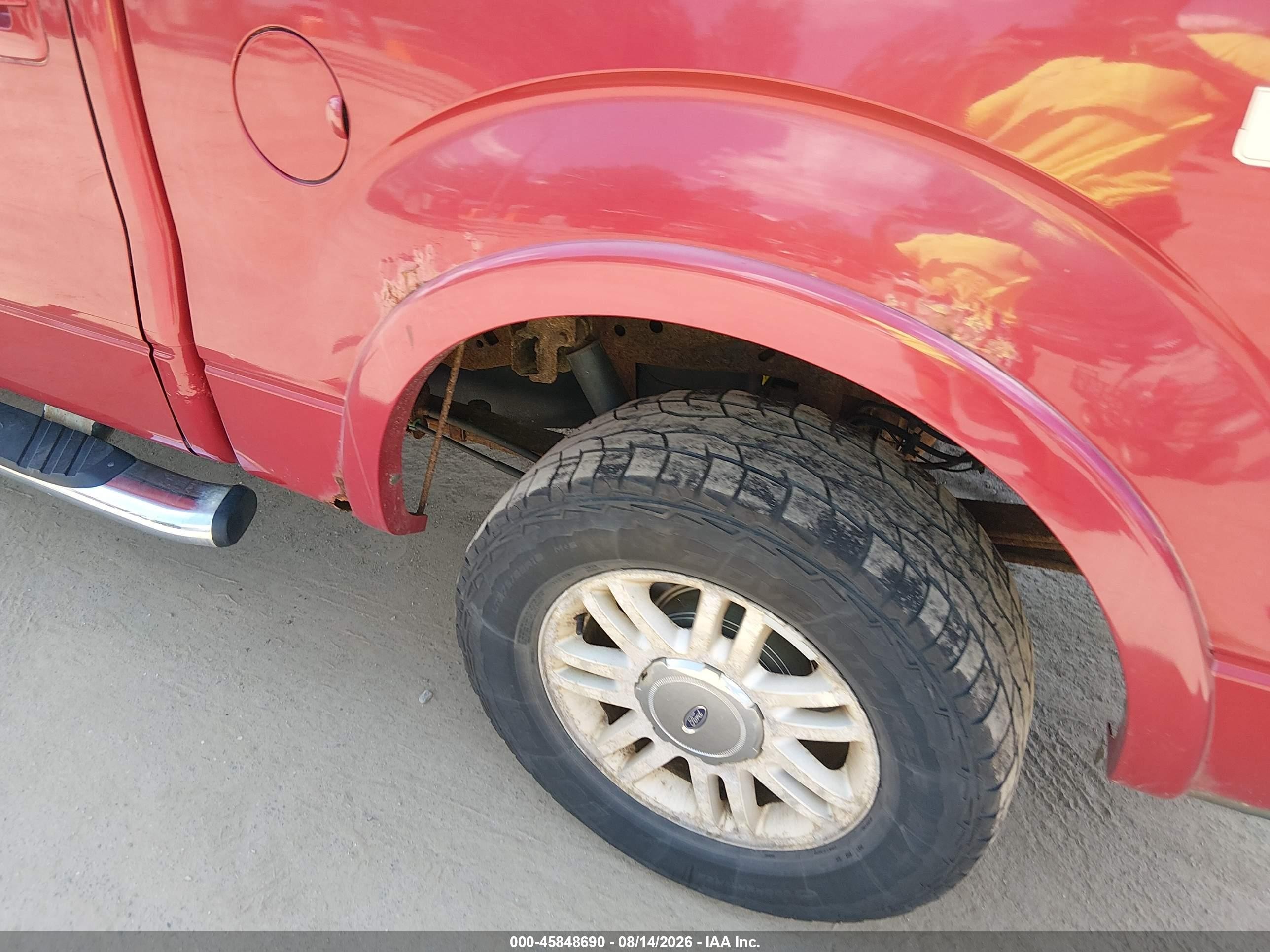 2009 Ford F-150 Fx4/king Ranch/lariat/platinum/xl/xlt Красный vin: 1FTPW14V69FB01806