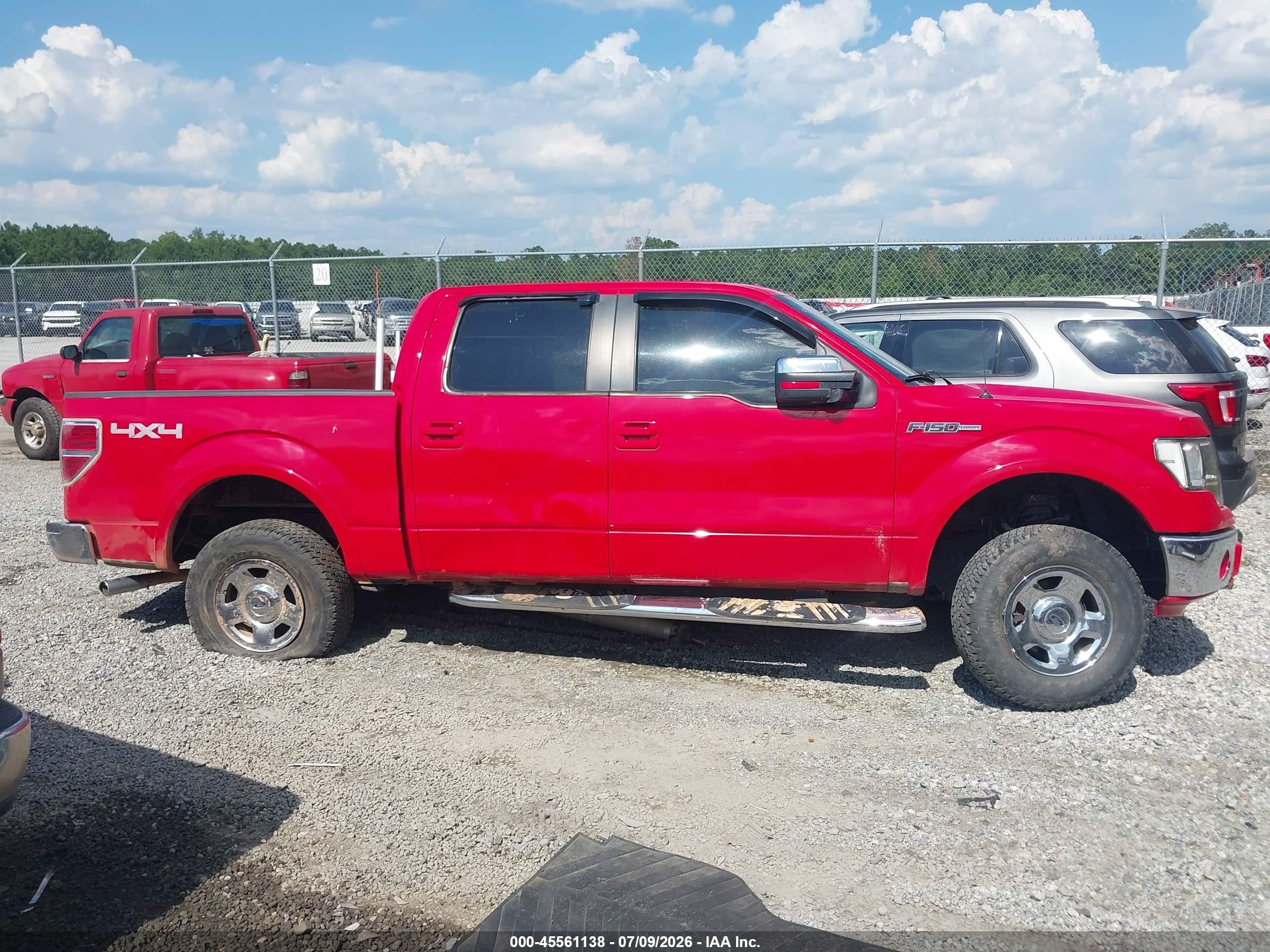 2009 Ford F-150 Fx4/king Ranch/lariat/platinum/xl/xlt Red vin: 1FTPW14V69FB17813