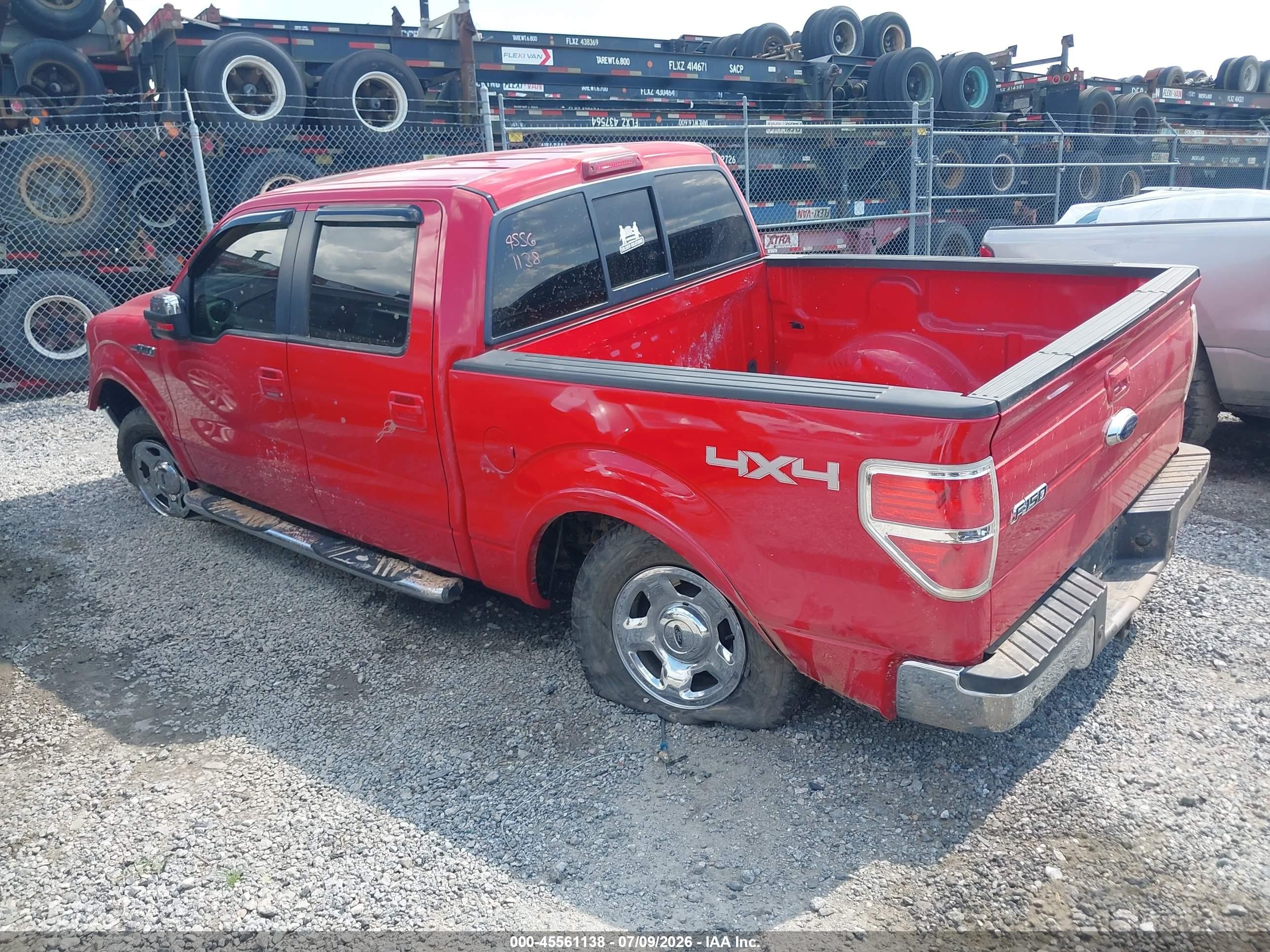 2009 Ford F-150 Fx4/king Ranch/lariat/platinum/xl/xlt Red vin: 1FTPW14V69FB17813