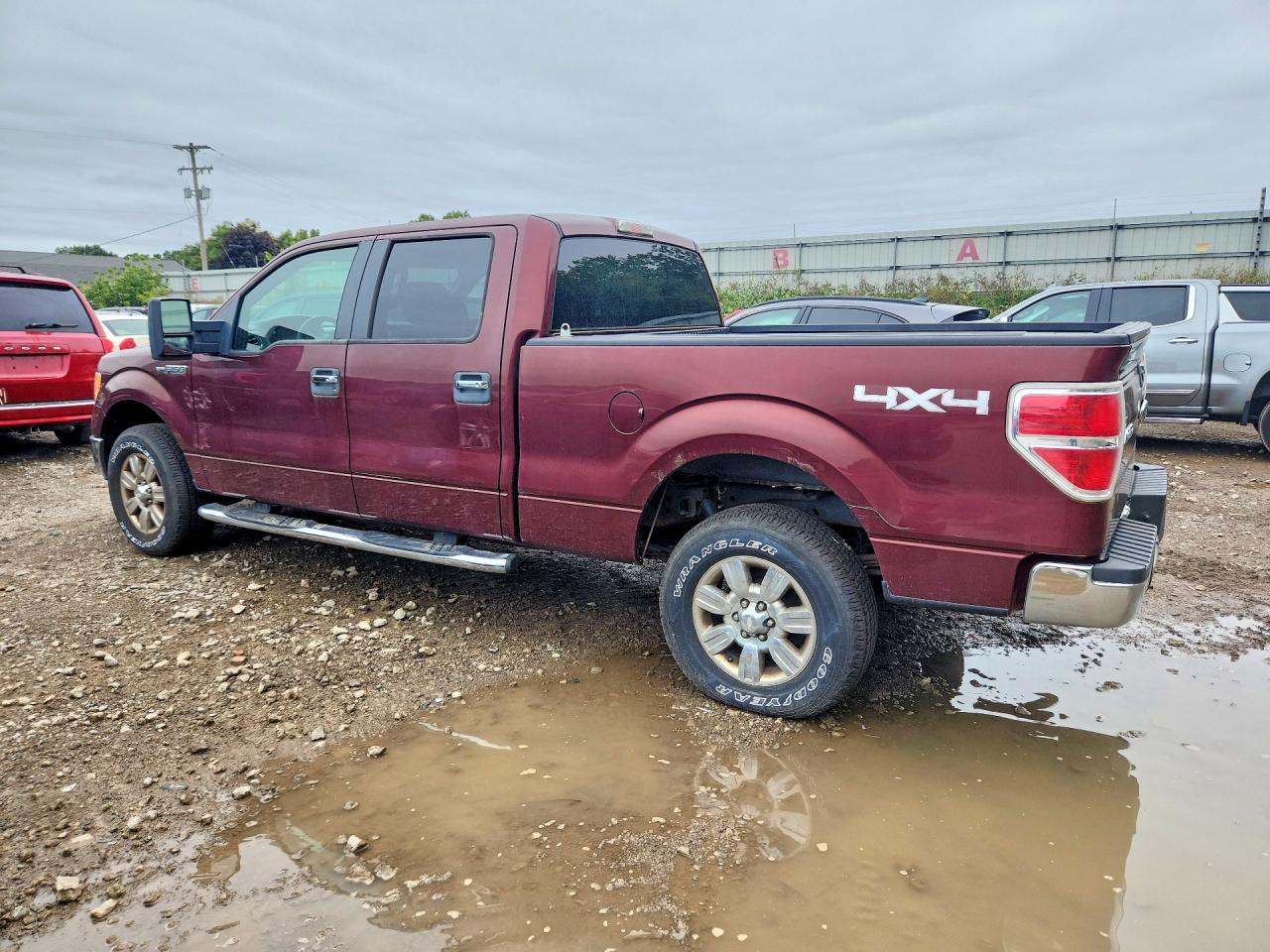 2009 Ford F150 Supercrew Burgundy vin: 1FTPW14V69FB31114