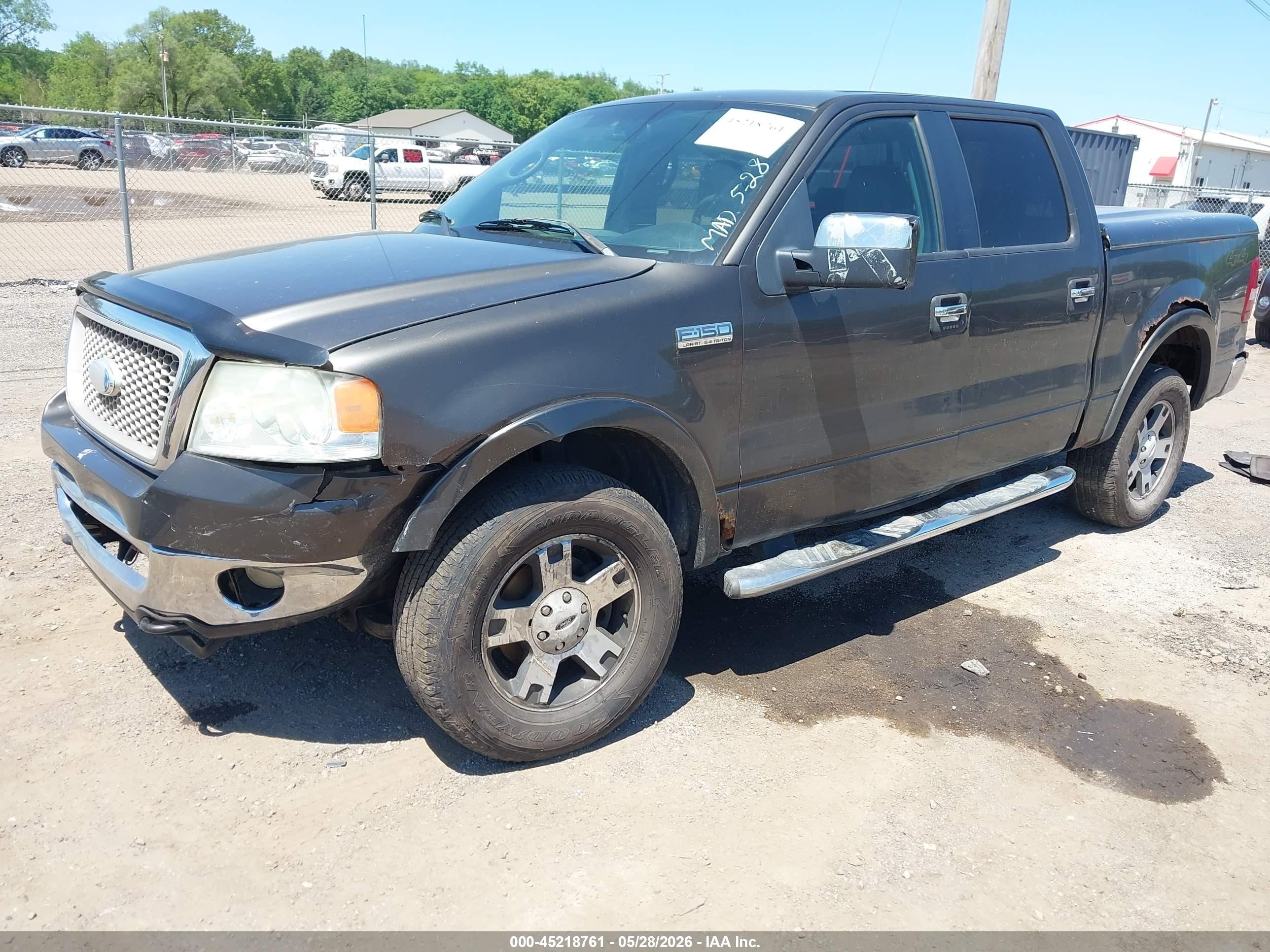 2006 Ford F-150 Fx4/lariat/xlt Gray vin: 1FTPW14V76FA70593