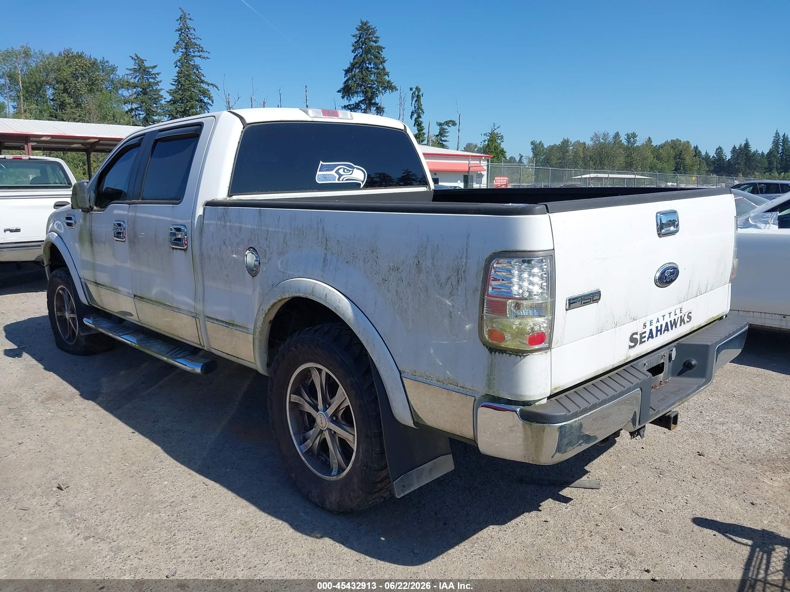 2006 Ford F-150 Fx4/lariat/xlt White vin: 1FTPW14V76FA80993