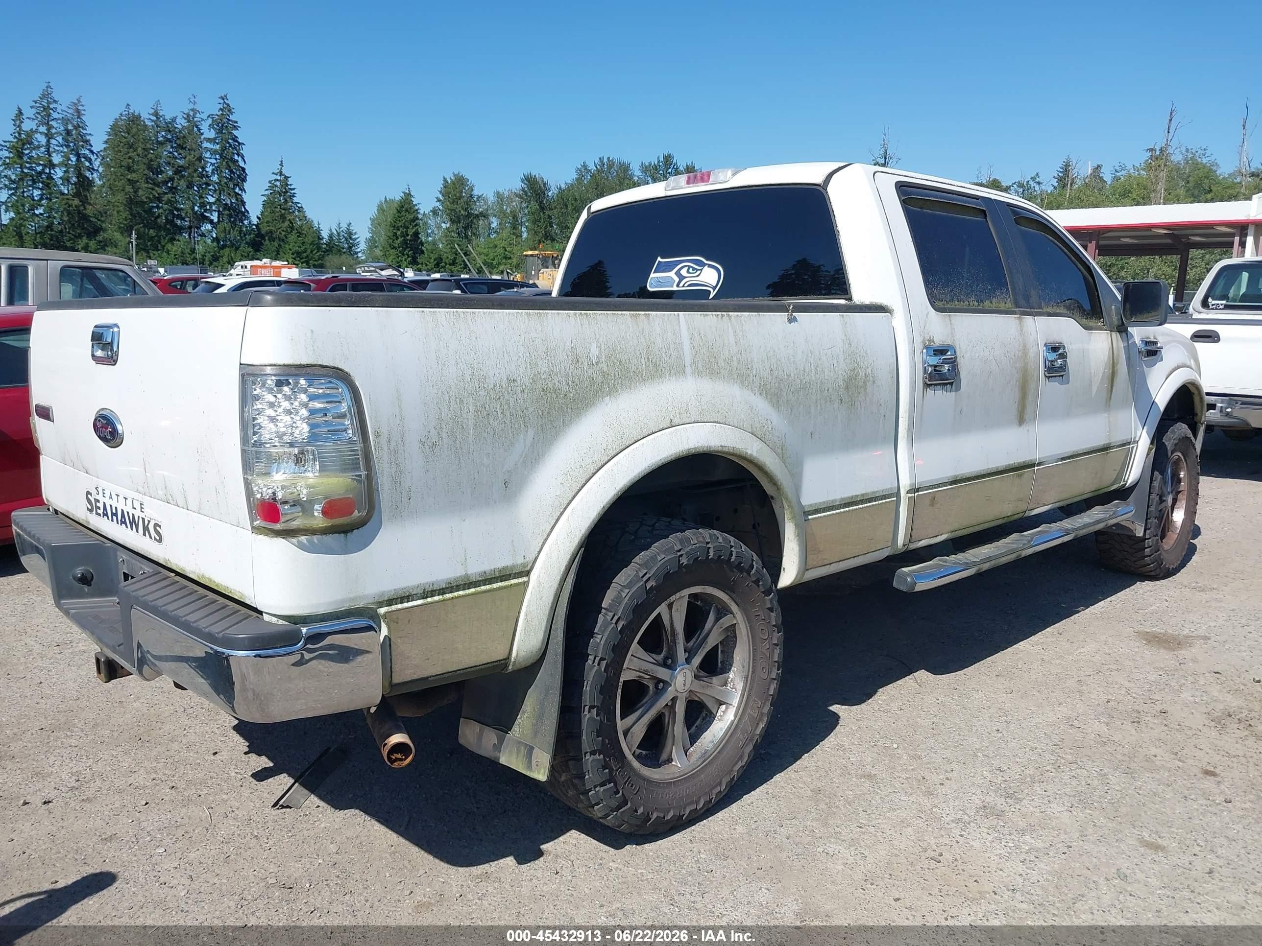 2006 Ford F-150 Fx4/lariat/xlt White vin: 1FTPW14V76FA80993