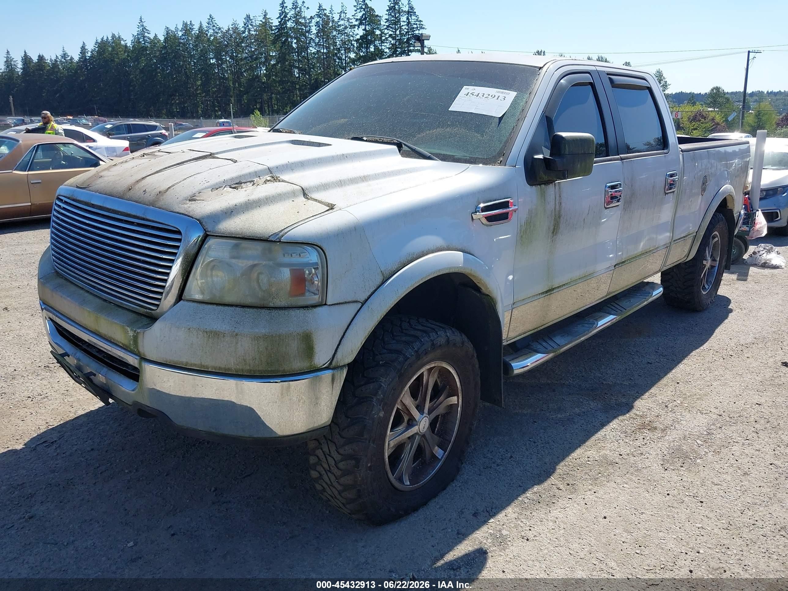 2006 Ford F-150 Fx4/lariat/xlt White vin: 1FTPW14V76FA80993