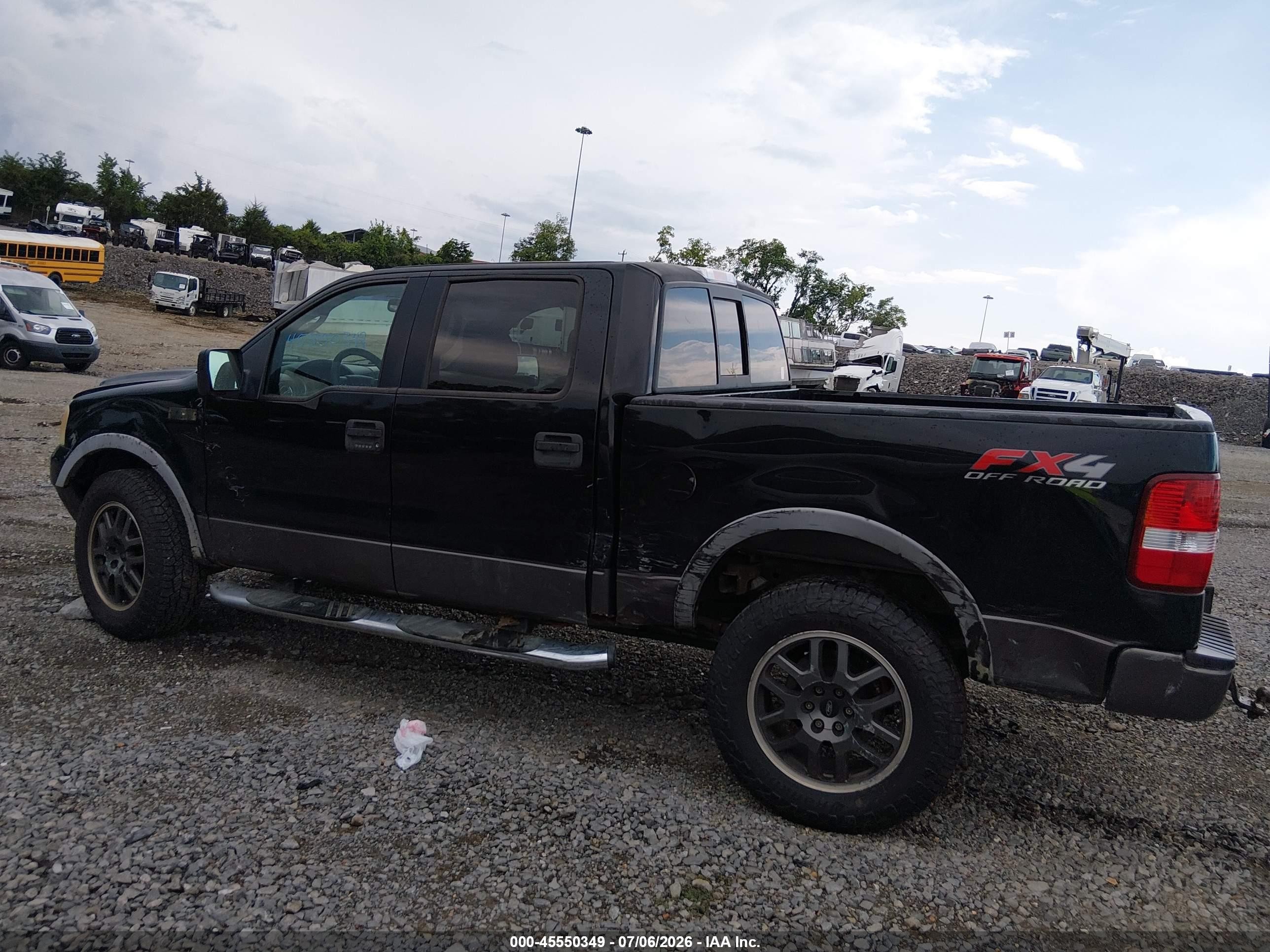 2006 Ford F-150 Fx4/lariat/xlt Black vin: 1FTPW14V76KC45769