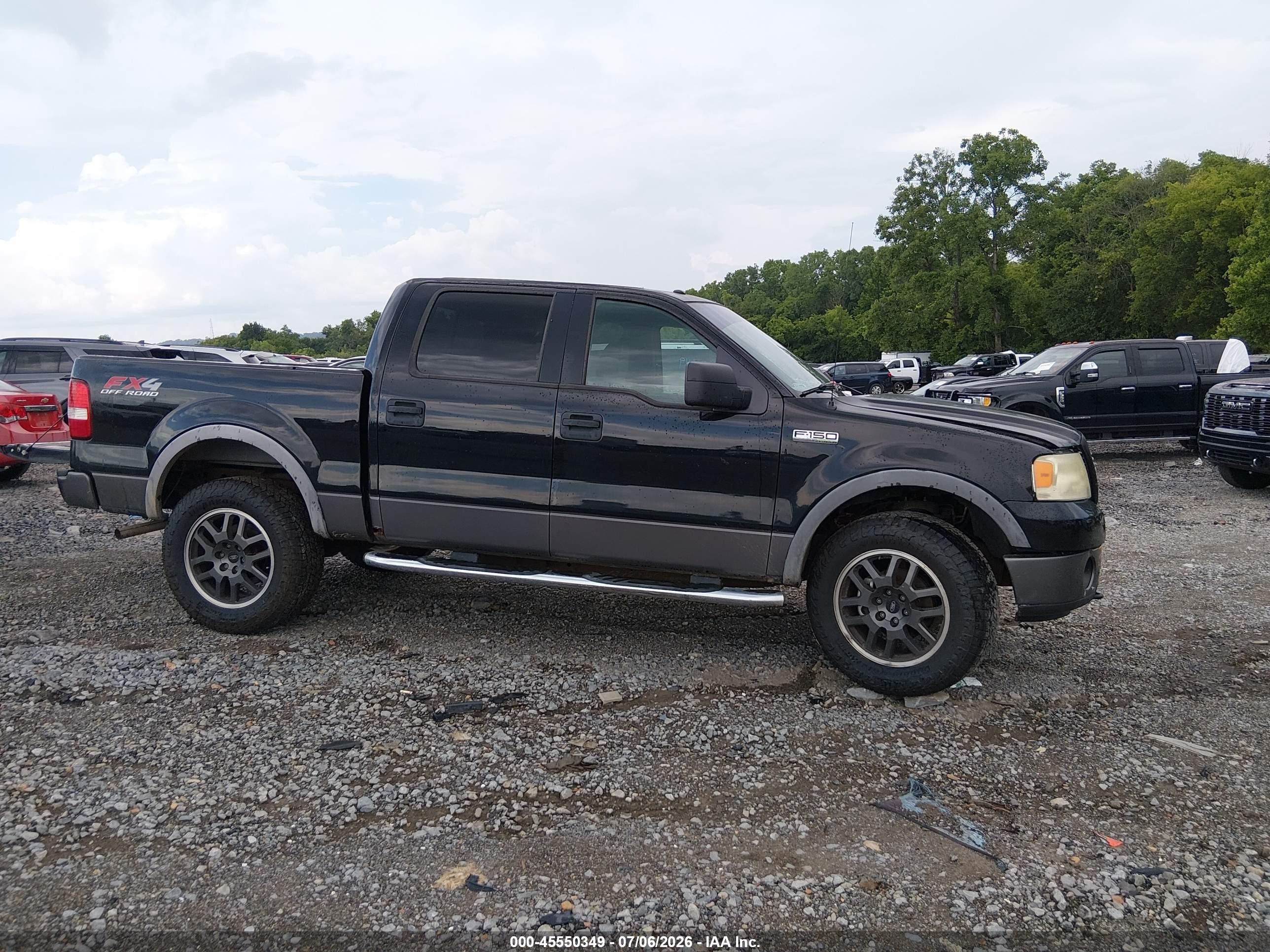 2006 Ford F-150 Fx4/lariat/xlt Black vin: 1FTPW14V76KC45769