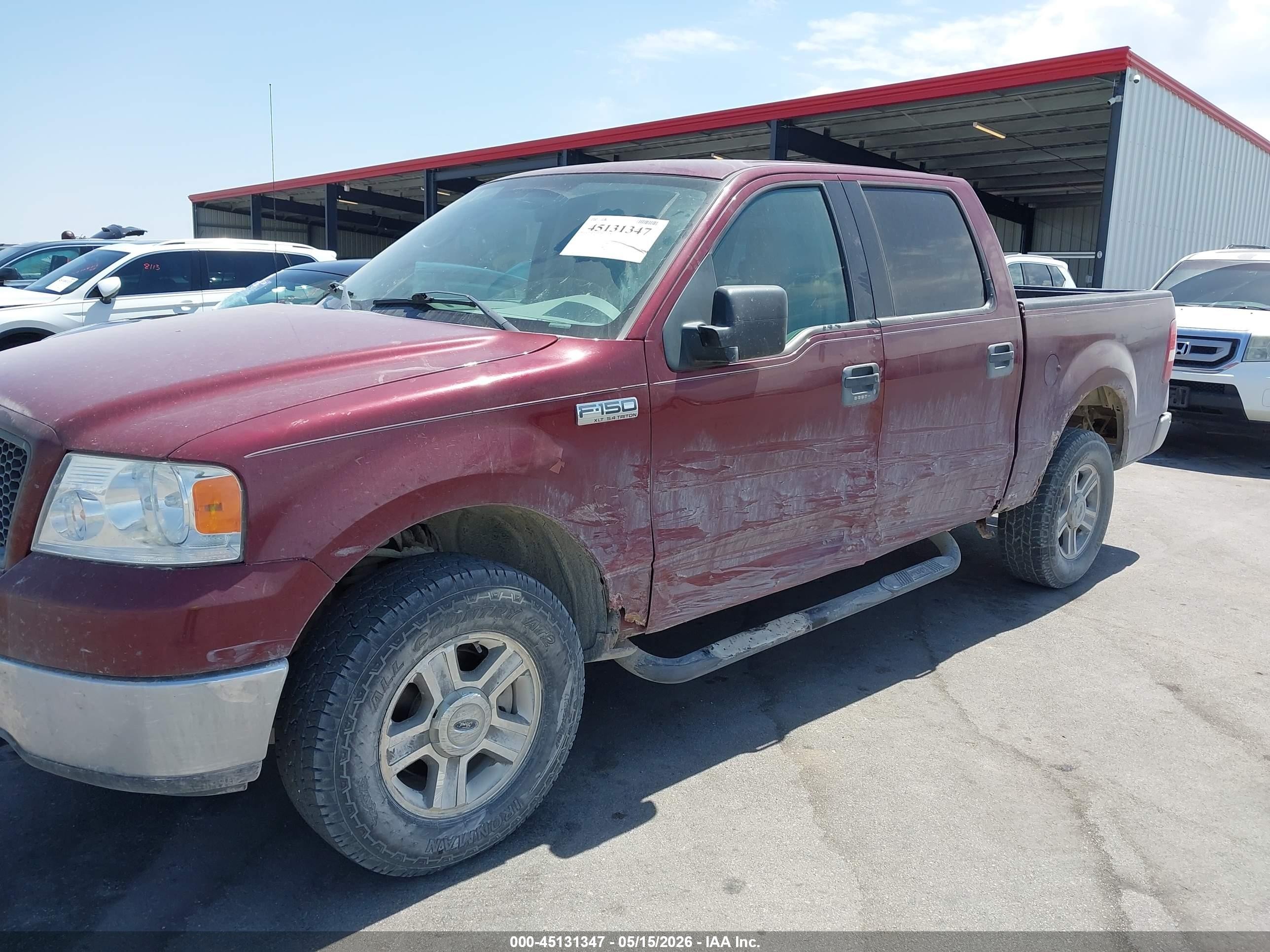 2006 Ford F-150 Fx4/lariat/xlt Maroon vin: 1FTPW14V76KC77122