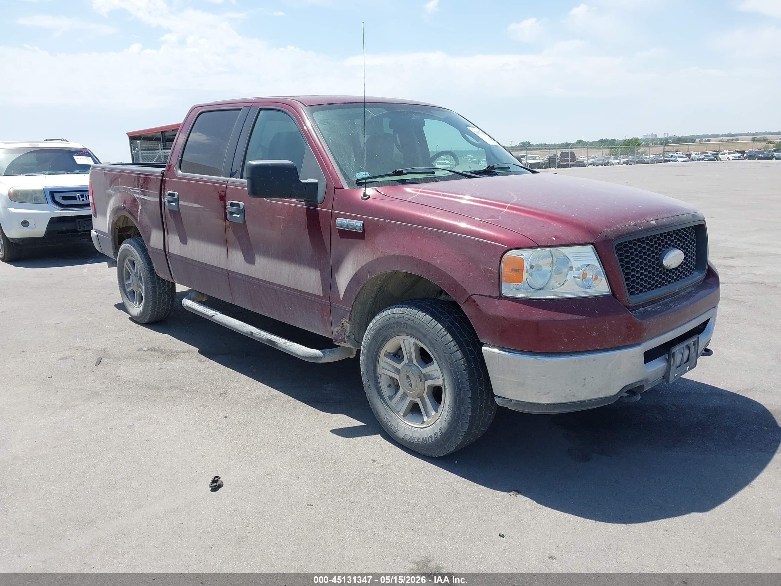 2006 Ford F-150 Fx4/lariat/xlt Maroon vin: 1FTPW14V76KC77122