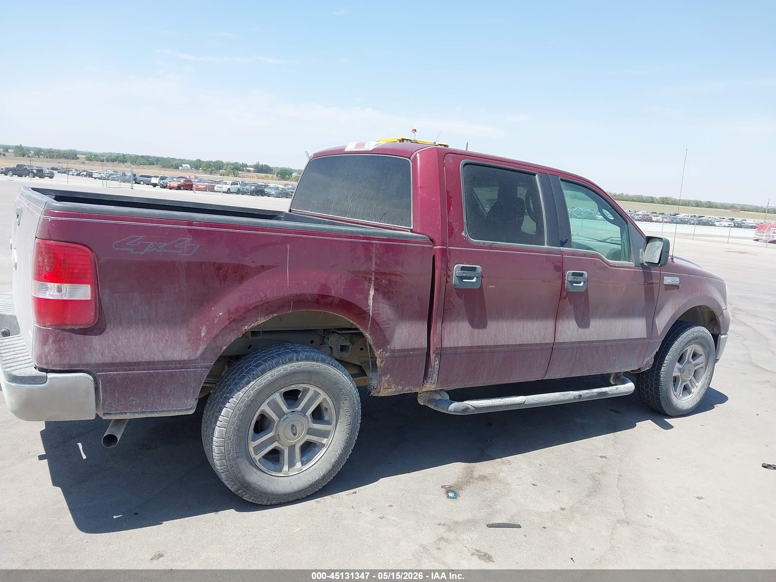 2006 Ford F-150 Fx4/lariat/xlt Maroon vin: 1FTPW14V76KC77122