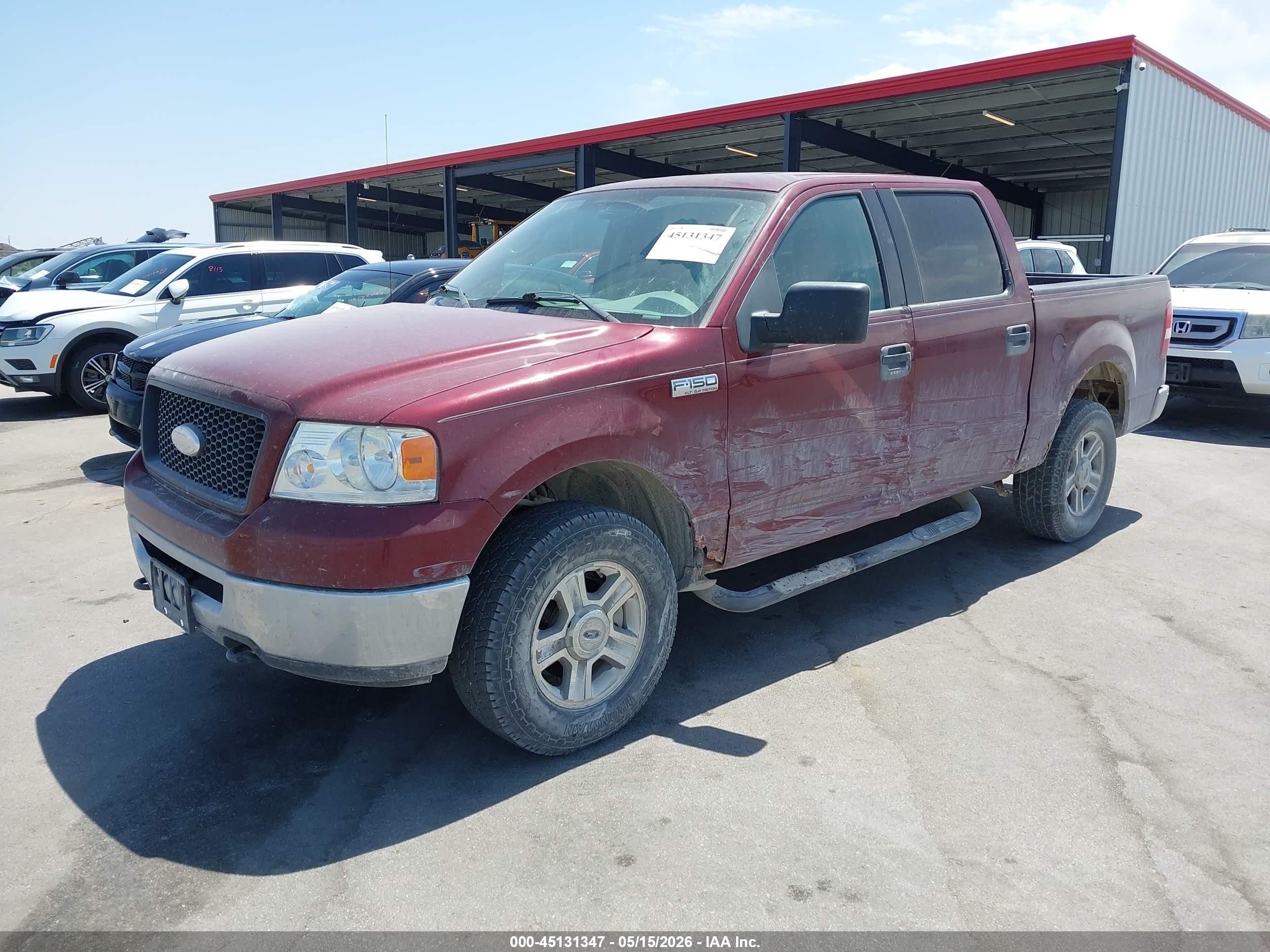 2006 Ford F-150 Fx4/lariat/xlt Maroon vin: 1FTPW14V76KC77122