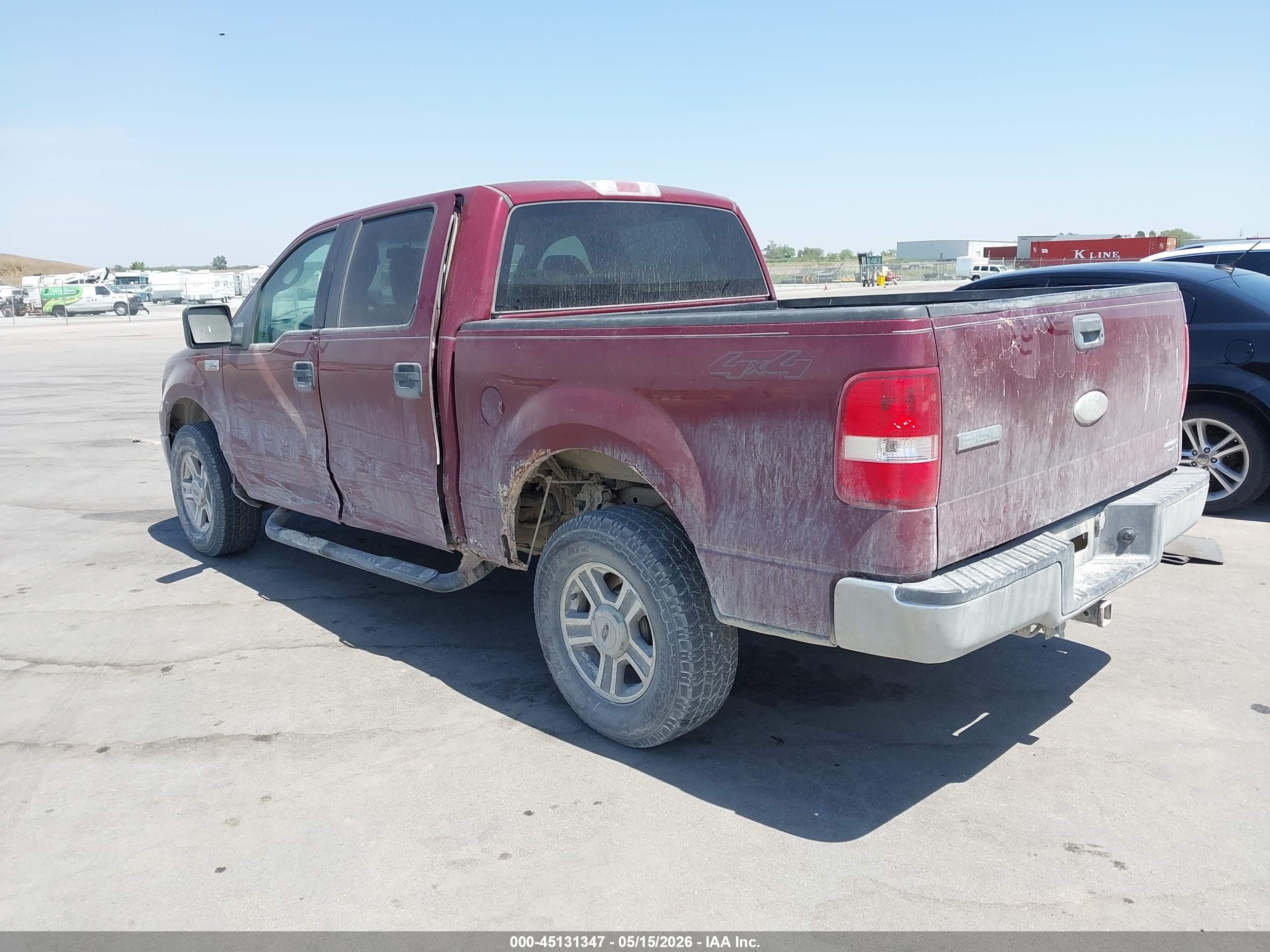 2006 Ford F-150 Fx4/lariat/xlt Maroon vin: 1FTPW14V76KC77122