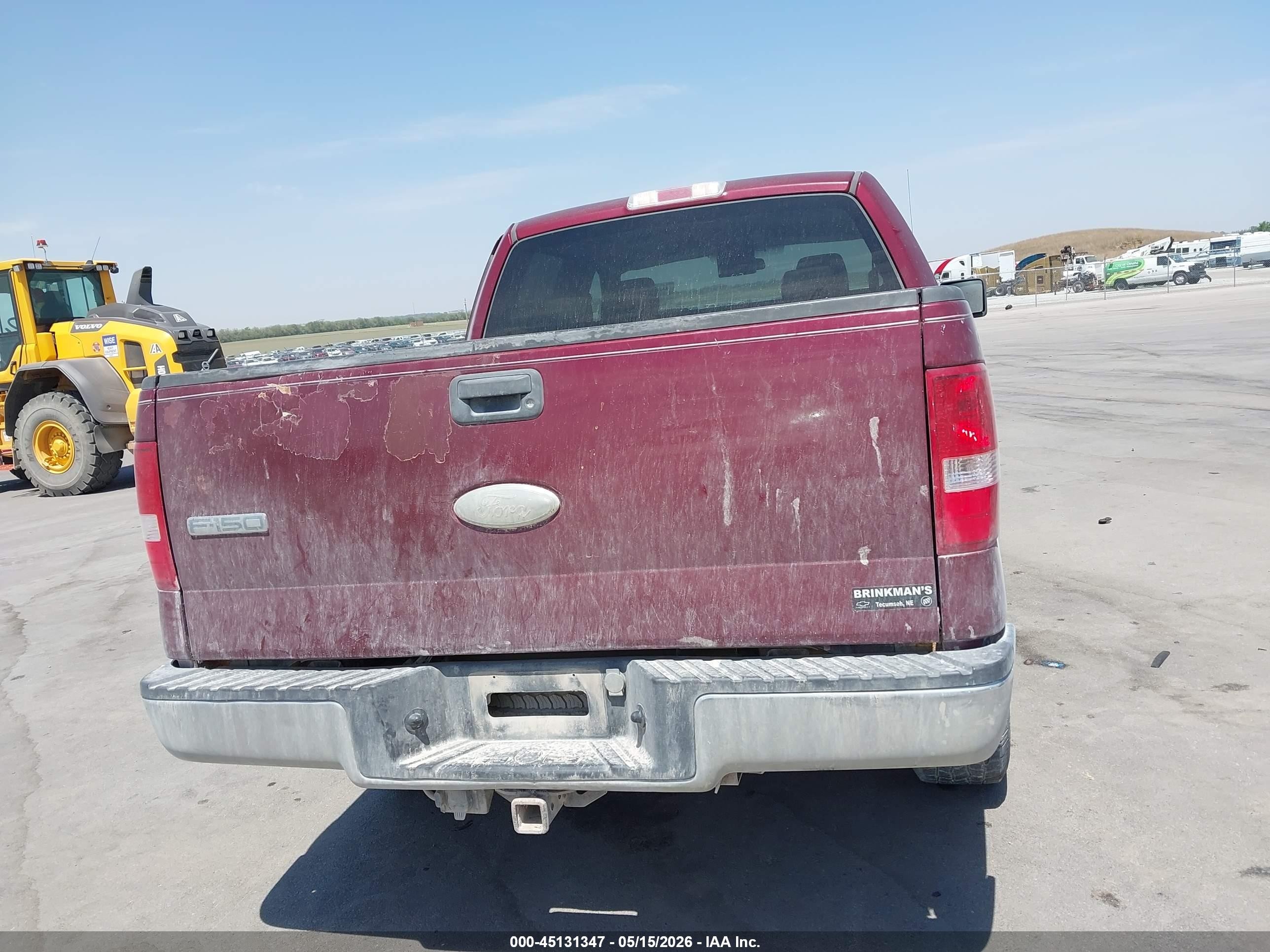 2006 Ford F-150 Fx4/lariat/xlt Maroon vin: 1FTPW14V76KC77122