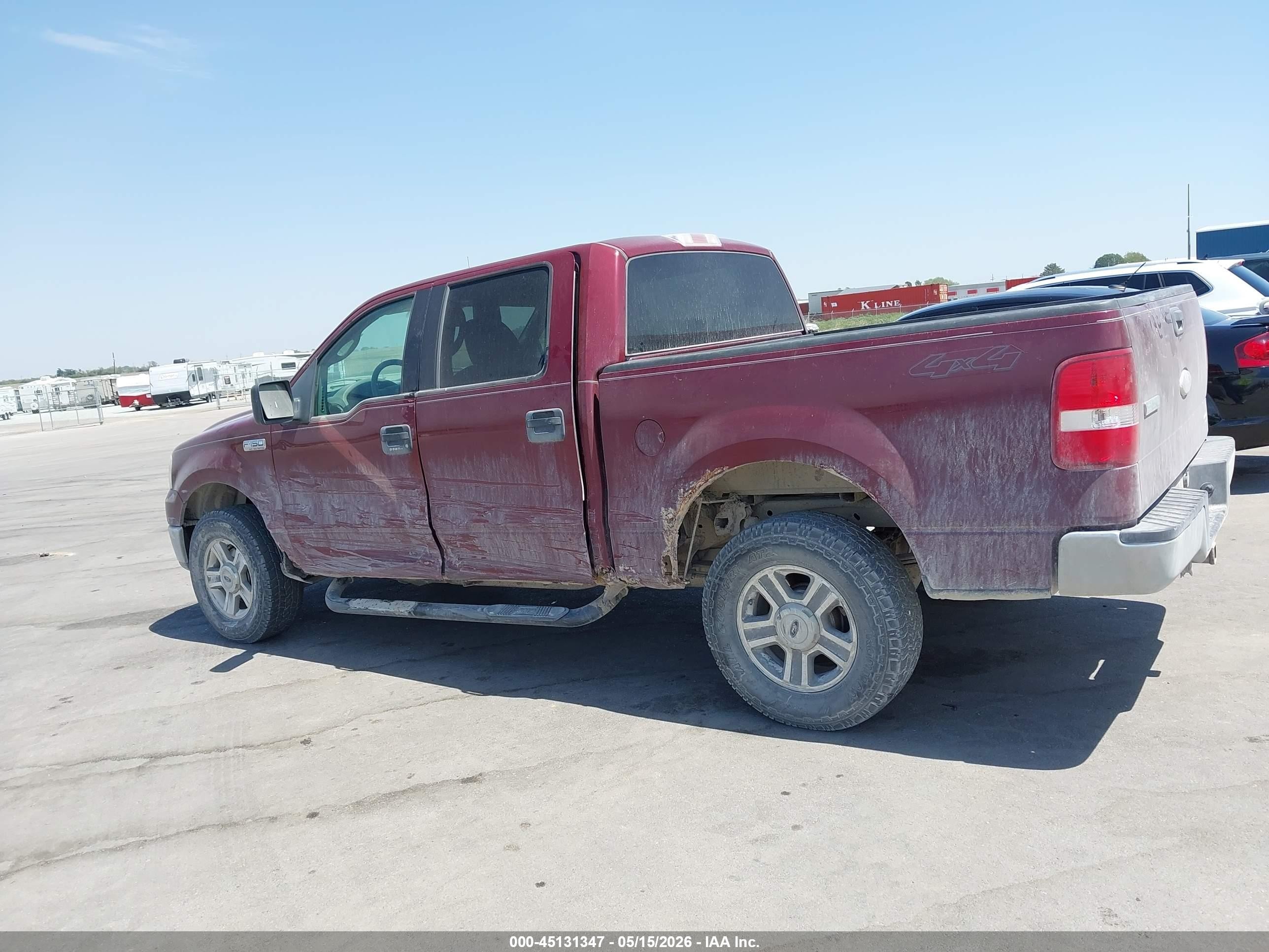 2006 Ford F-150 Fx4/lariat/xlt Maroon vin: 1FTPW14V76KC77122