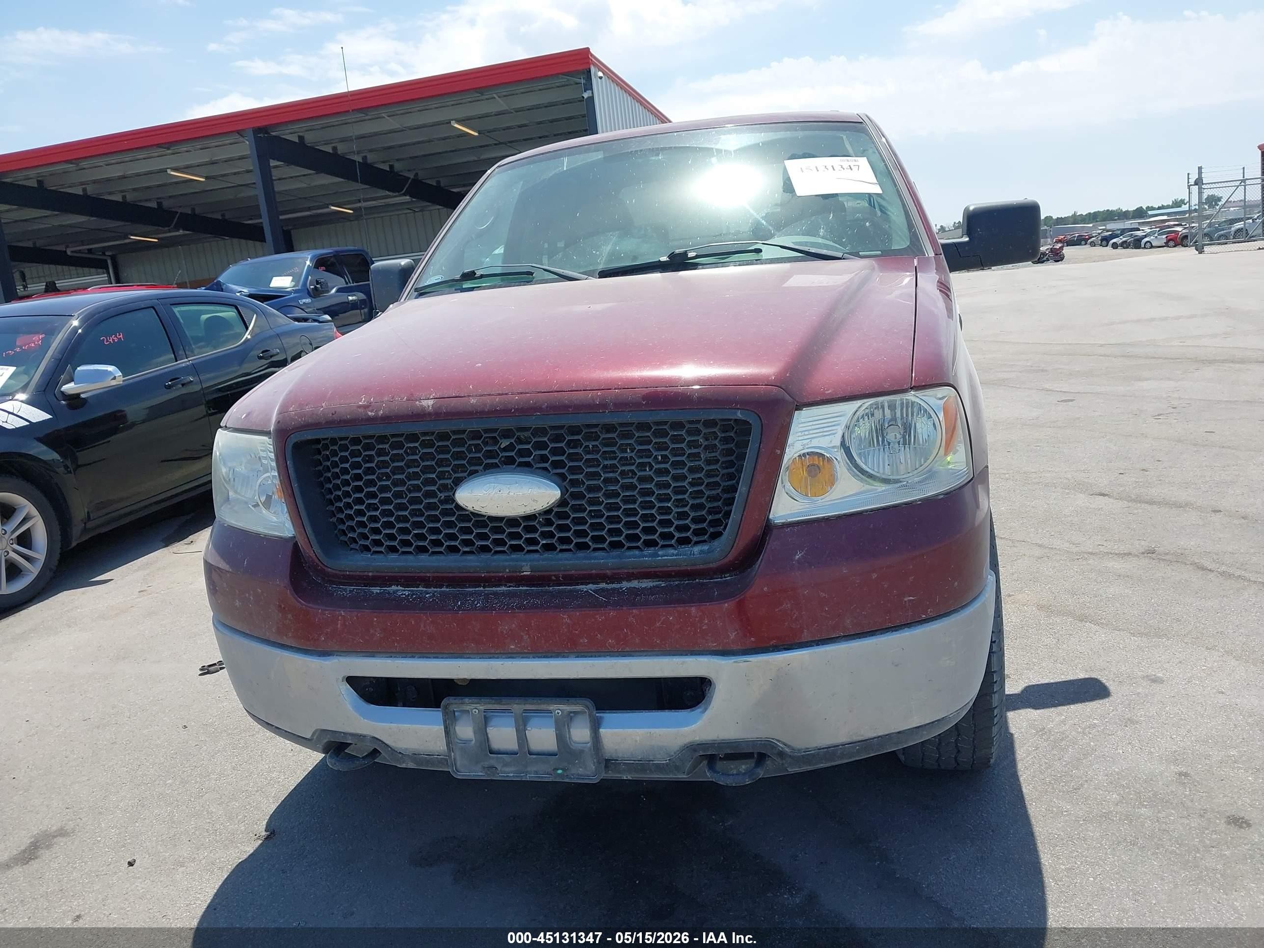 2006 Ford F-150 Fx4/lariat/xlt Maroon vin: 1FTPW14V76KC77122