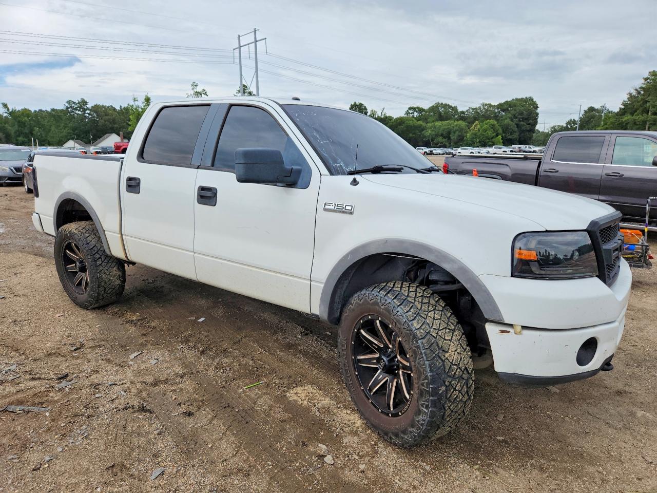2007 Ford F150 Supercrew White vin: 1FTPW14V77FA76282