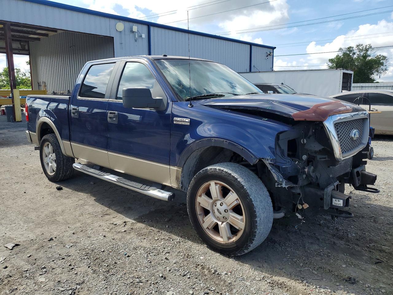 2007 Ford F150 Supercrew Синий vin: 1FTPW14V77FA85080