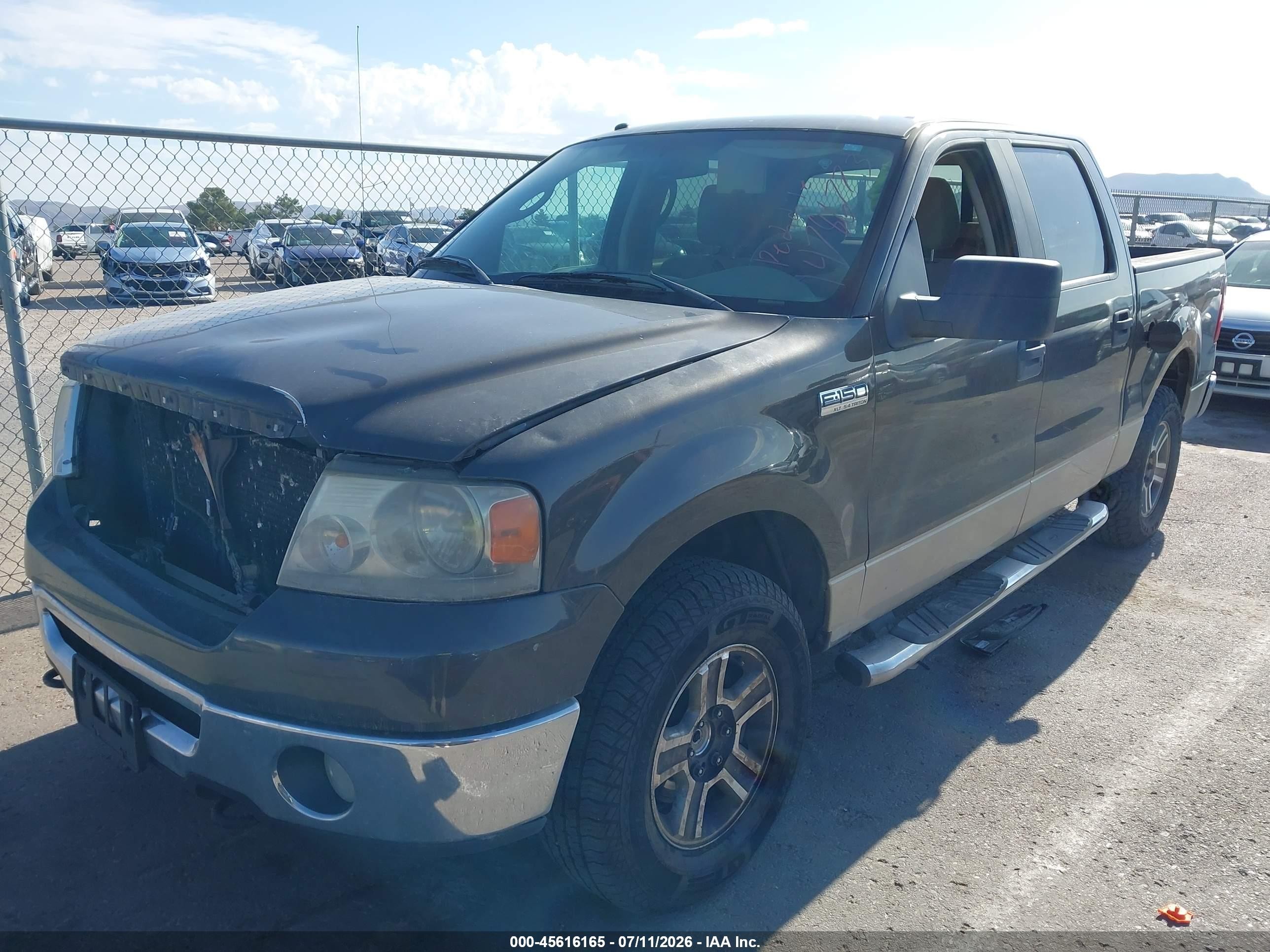 2007 Ford F-150 Fx4/lariat/xlt Brown vin: 1FTPW14V77FB52289