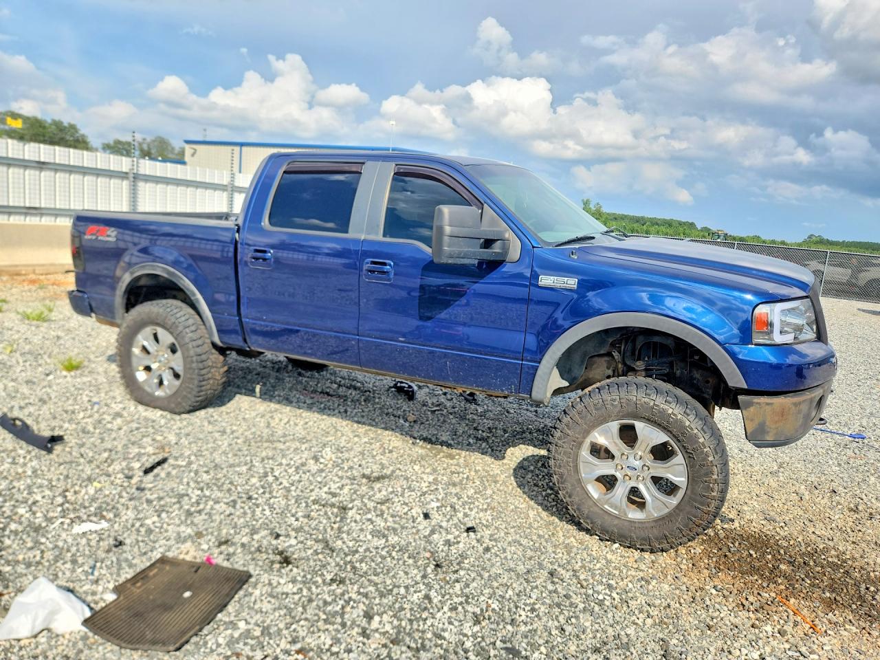 2007 Ford F150 Supercrew Blue vin: 1FTPW14V77FB88225