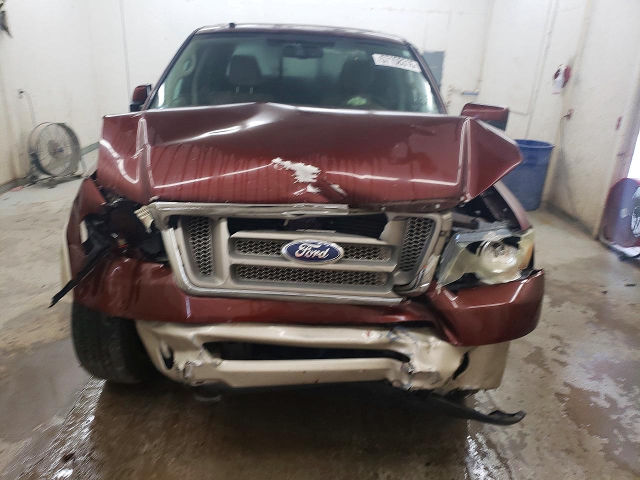 2007 Ford F150 Supercrew Maroon vin: 1FTPW14V77KC53887
