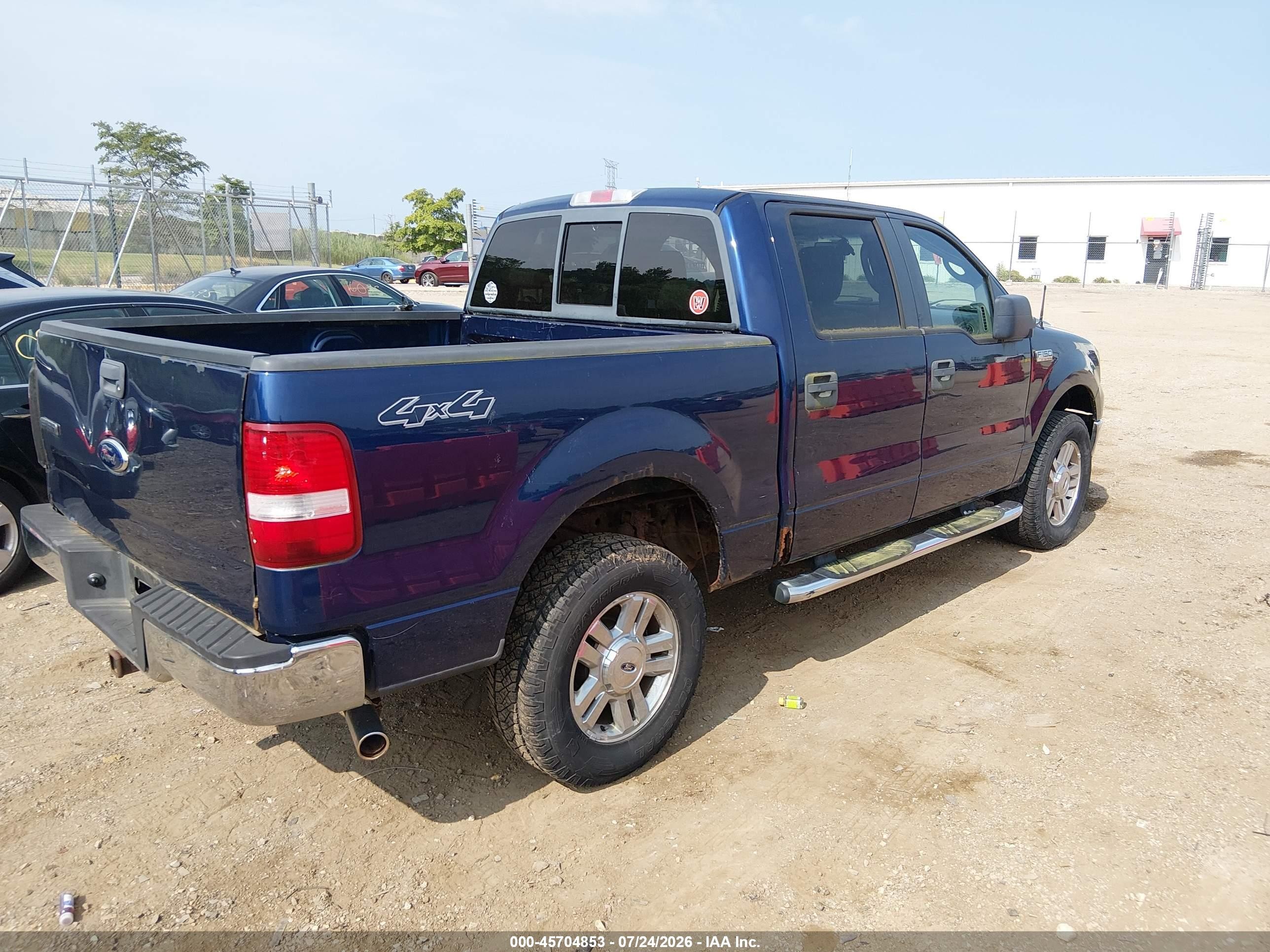 2008 Ford F-150 60th Anniversary/fx4/king Ranch/lariat/xlt Dark Blue vin: 1FTPW14V78FA13586