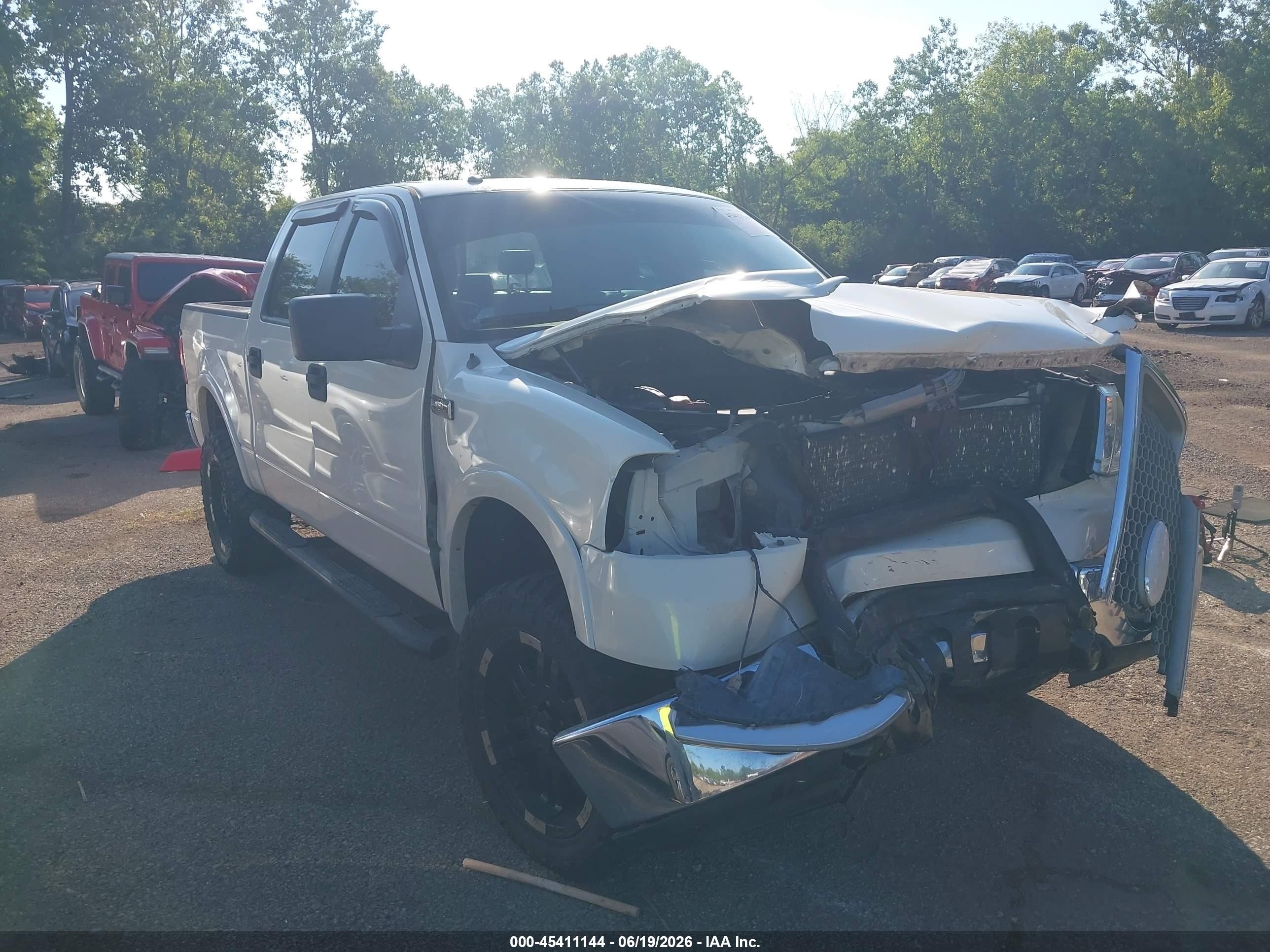 2008 Ford F-150 60th Anniversary/fx4/king Ranch/lariat/xlt White vin: 1FTPW14V78FB84726