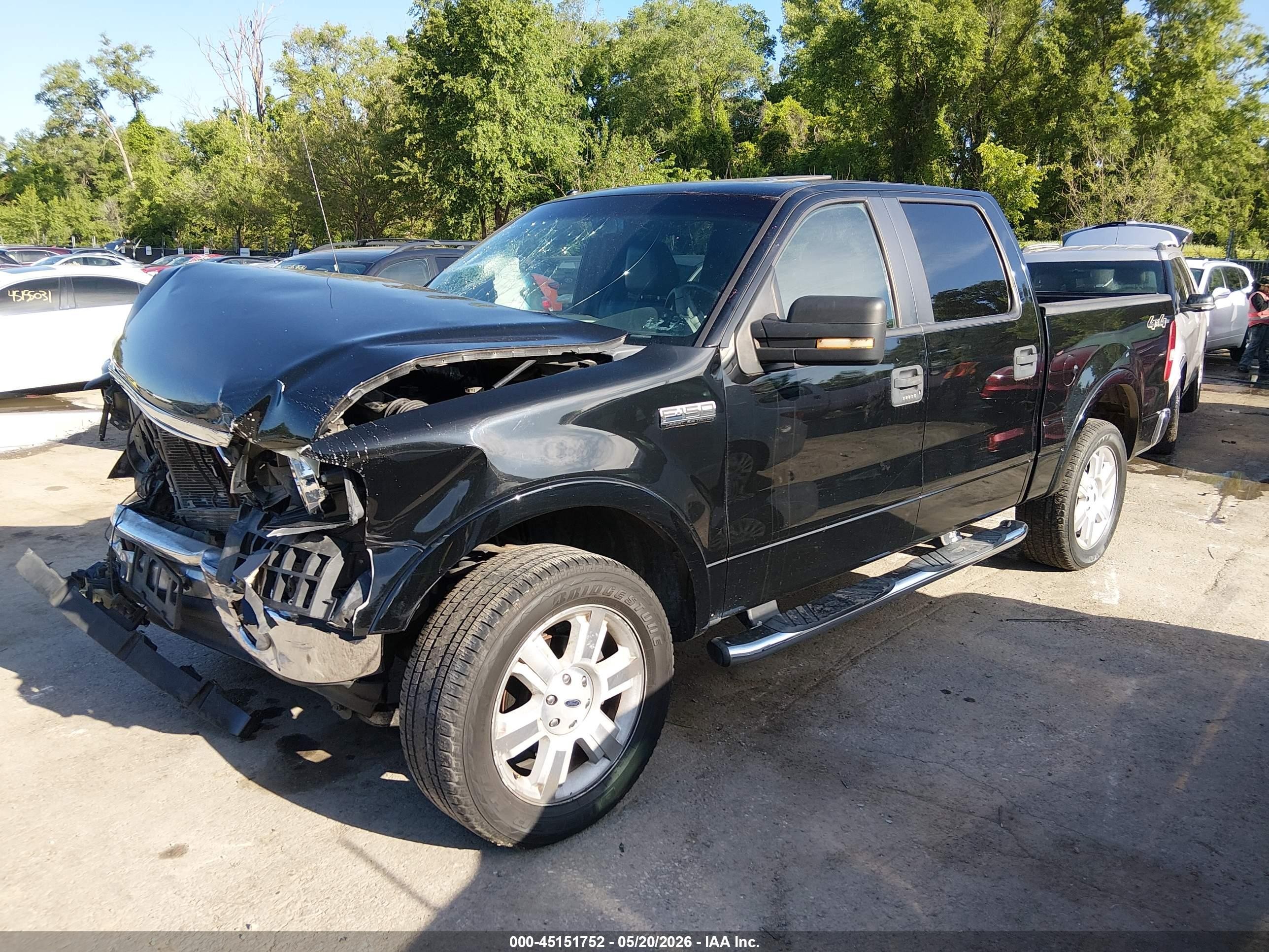 2008 Ford F-150 60th Anniversary/fx4/king Ranch/lariat/xlt Black vin: 1FTPW14V78KB71031