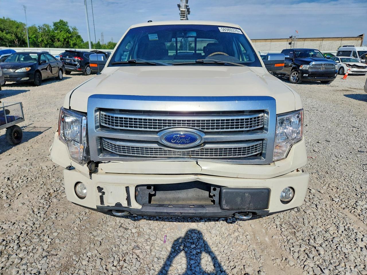 2009 Ford F150 Supercrew White vin: 1FTPW14V79FA48839