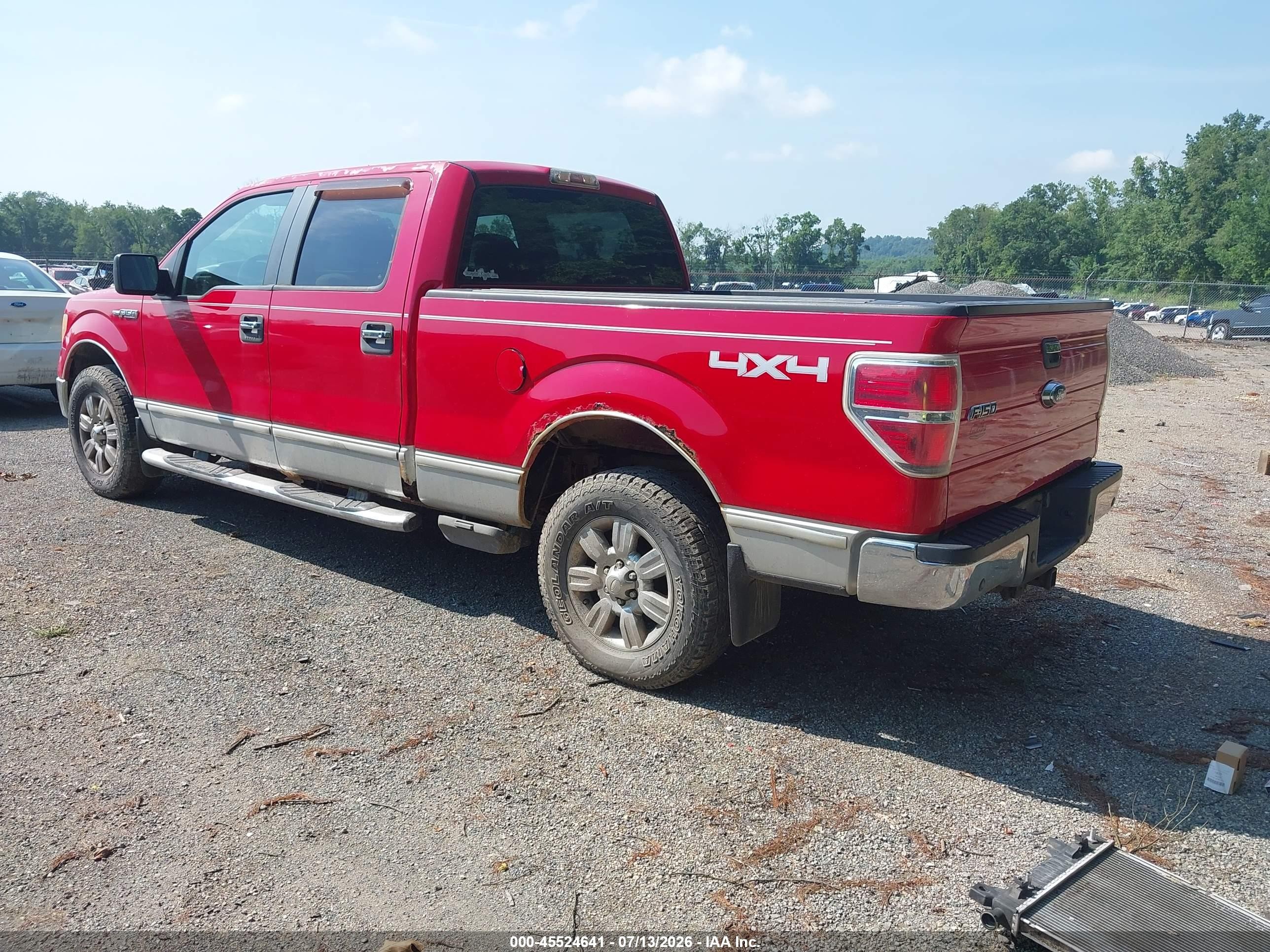 2009 Ford F-150 Fx4/king Ranch/lariat/platinum/xl/xlt Red vin: 1FTPW14V79FB06190