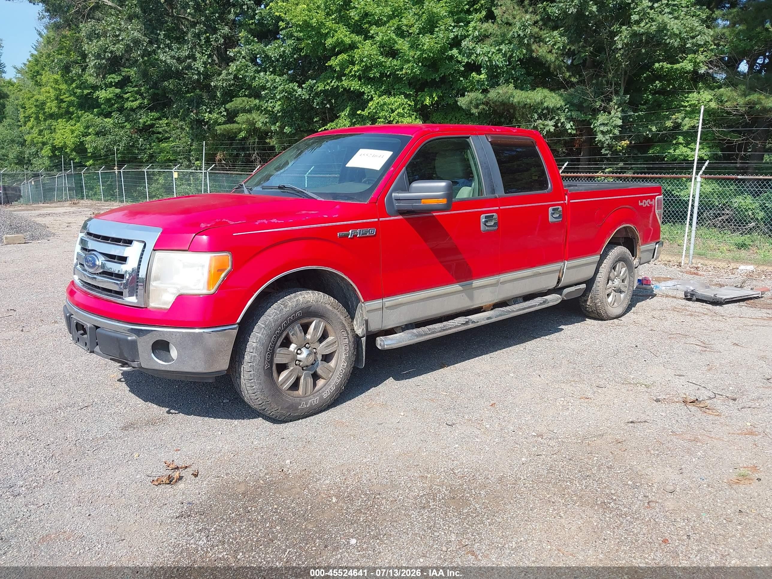 2009 Ford F-150 Fx4/king Ranch/lariat/platinum/xl/xlt Red vin: 1FTPW14V79FB06190