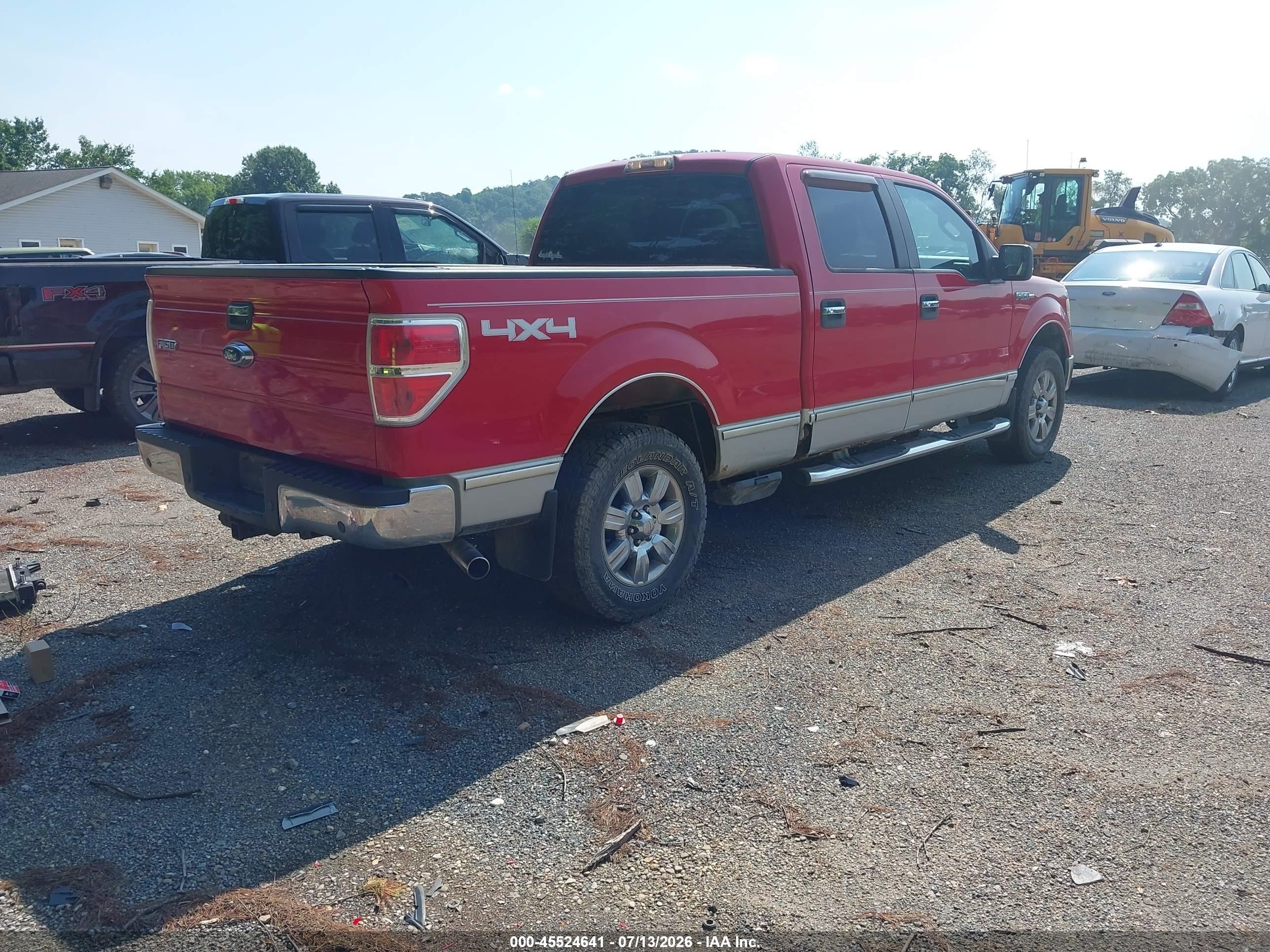 2009 Ford F-150 Fx4/king Ranch/lariat/platinum/xl/xlt Red vin: 1FTPW14V79FB06190