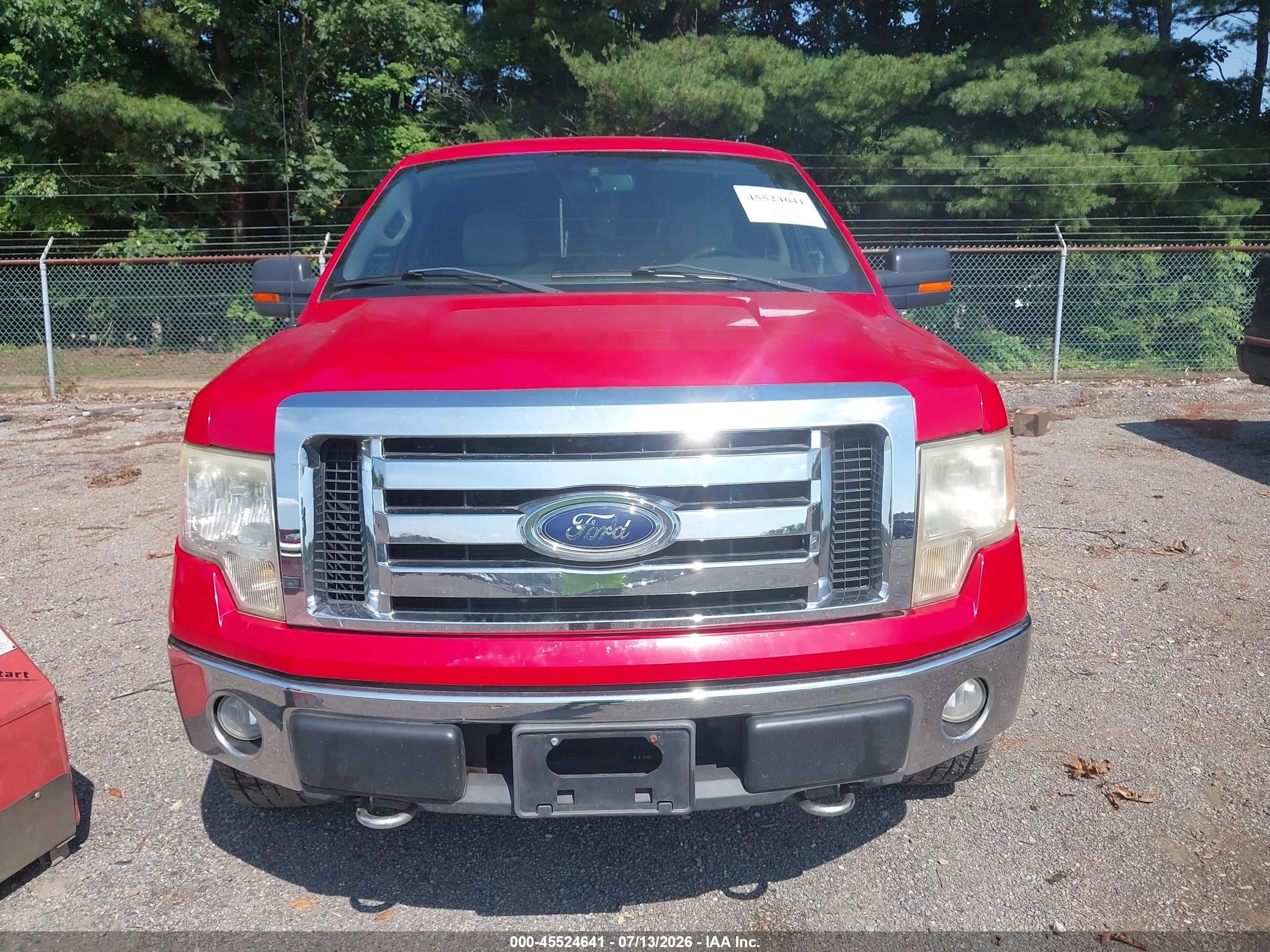 2009 Ford F-150 Fx4/king Ranch/lariat/platinum/xl/xlt Red vin: 1FTPW14V79FB06190