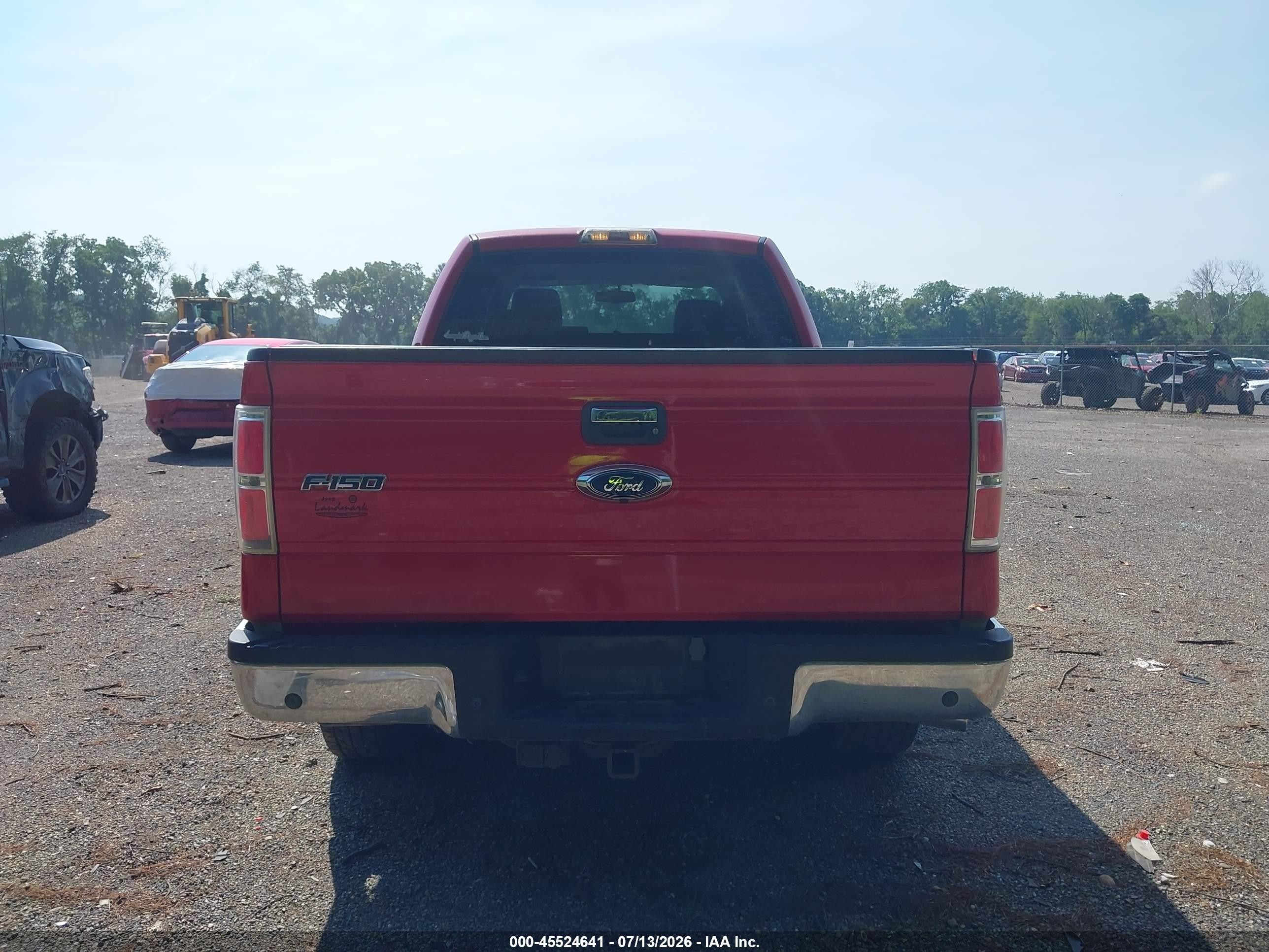 2009 Ford F-150 Fx4/king Ranch/lariat/platinum/xl/xlt Red vin: 1FTPW14V79FB06190